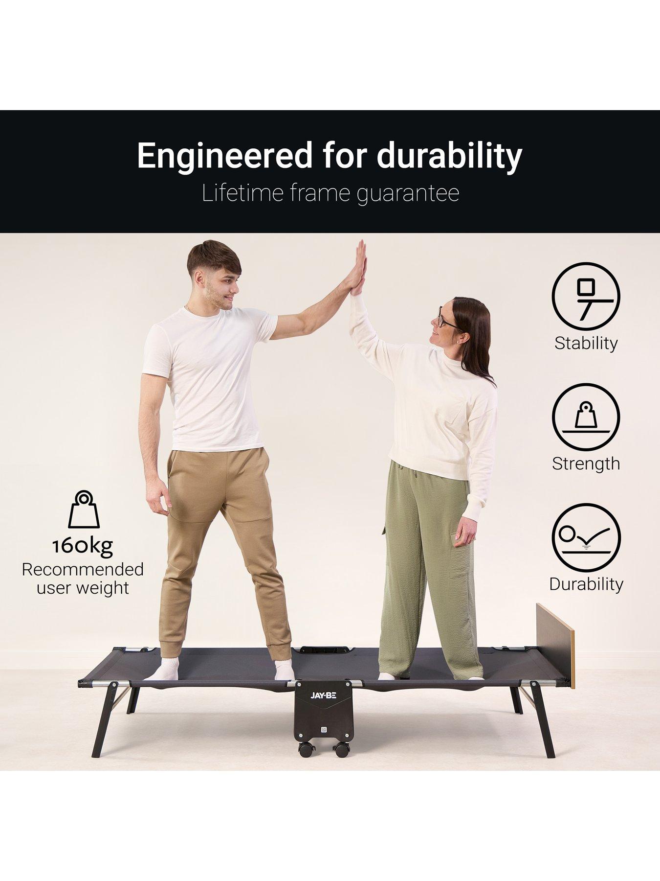 Image 5 of 7 of Jaybe Re80 Rollaway Folding Bed With E-fibre Mattress, Single