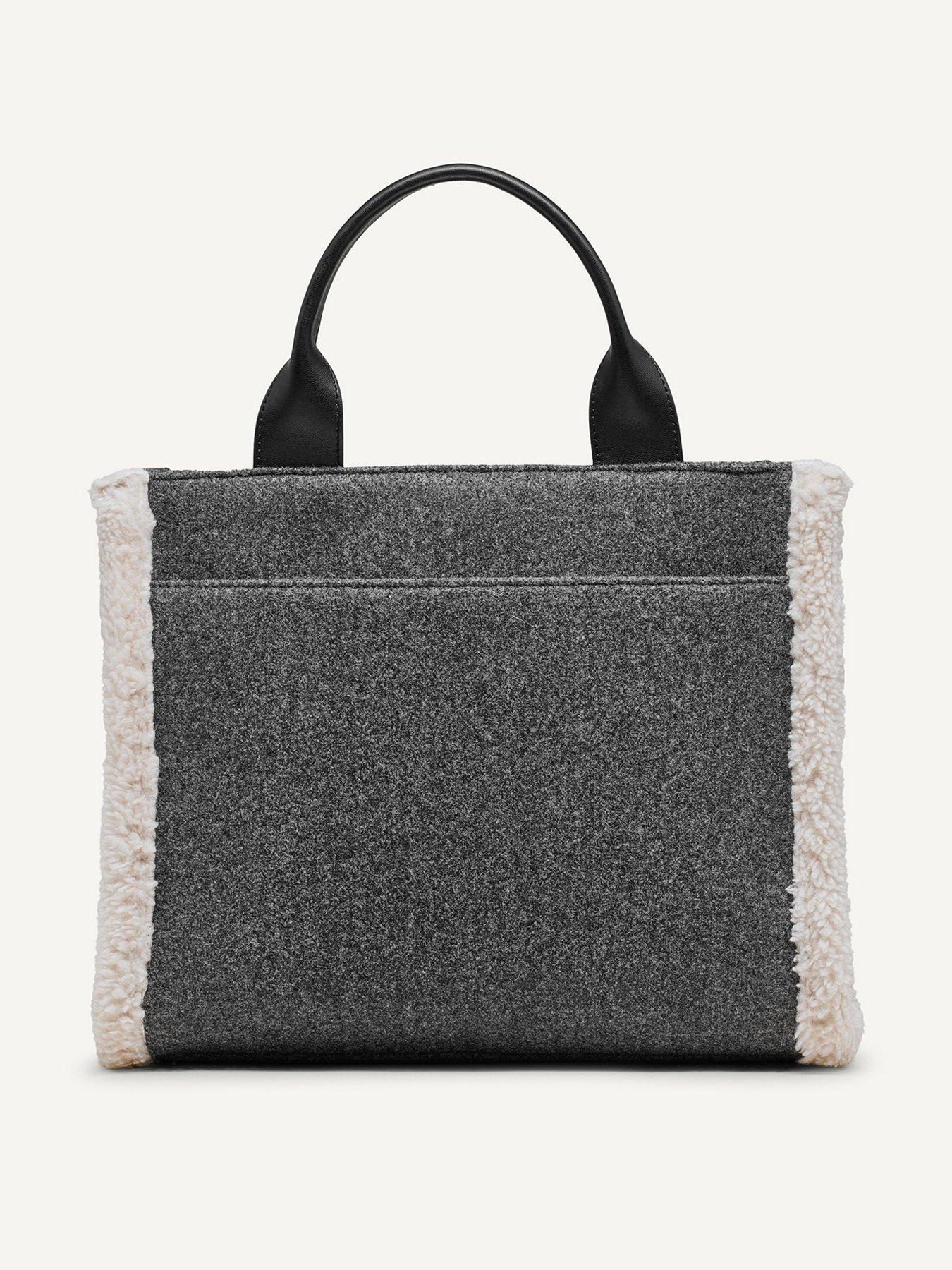 dkny-hadlee-medium-shearling-tote-bag-dark-greyoutfit