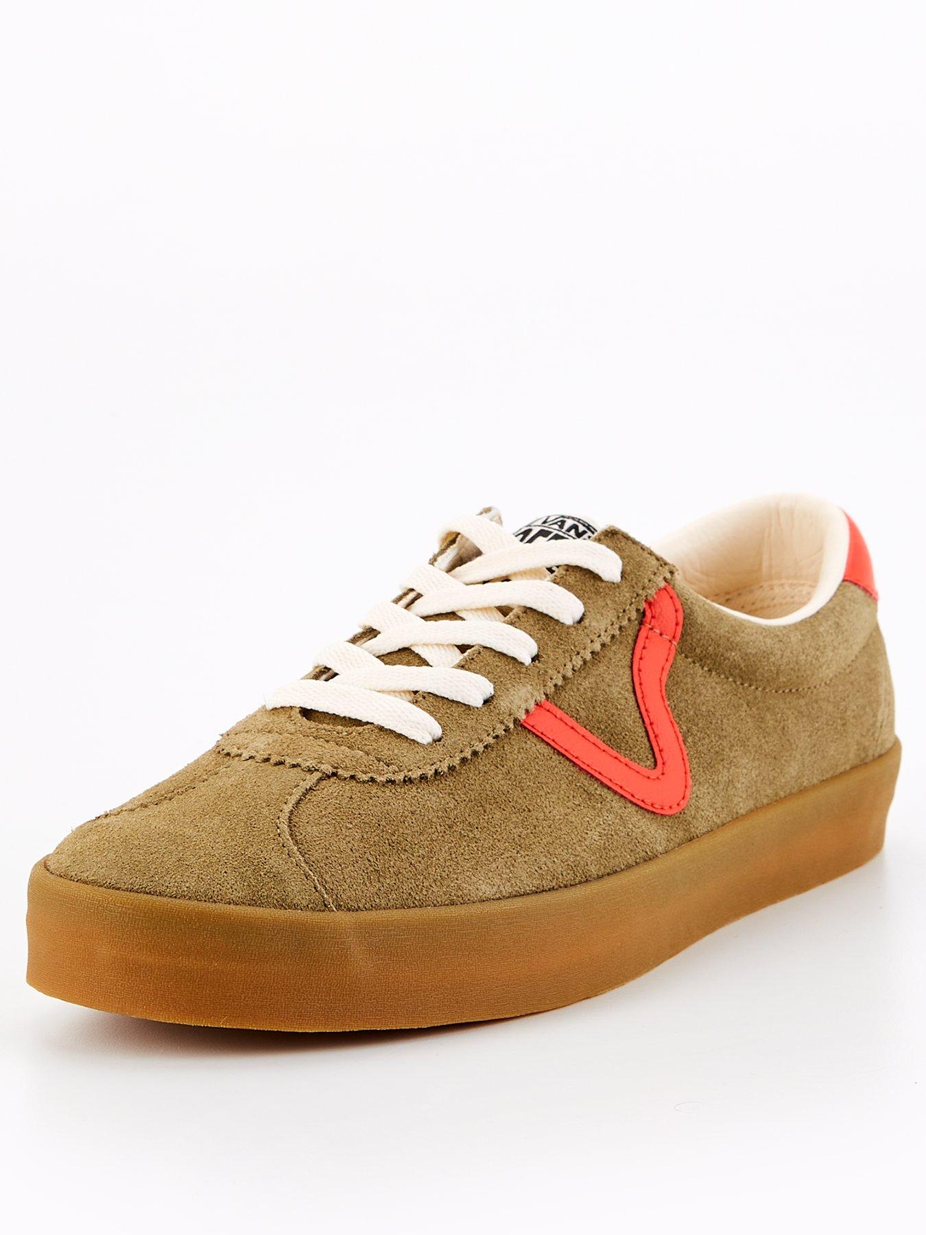 Men s Sport Low Trainers Khaki red