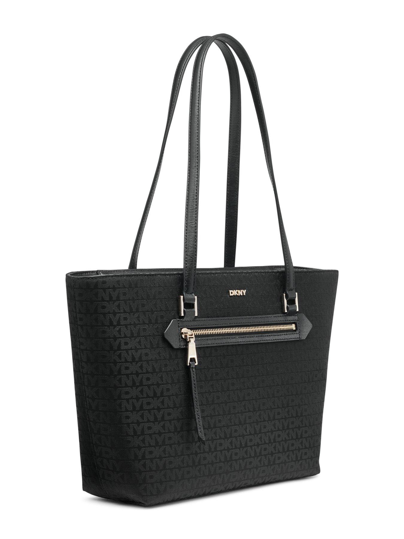 dkny-bryant-ave-logo-medium-tote-bag-blackstillFront