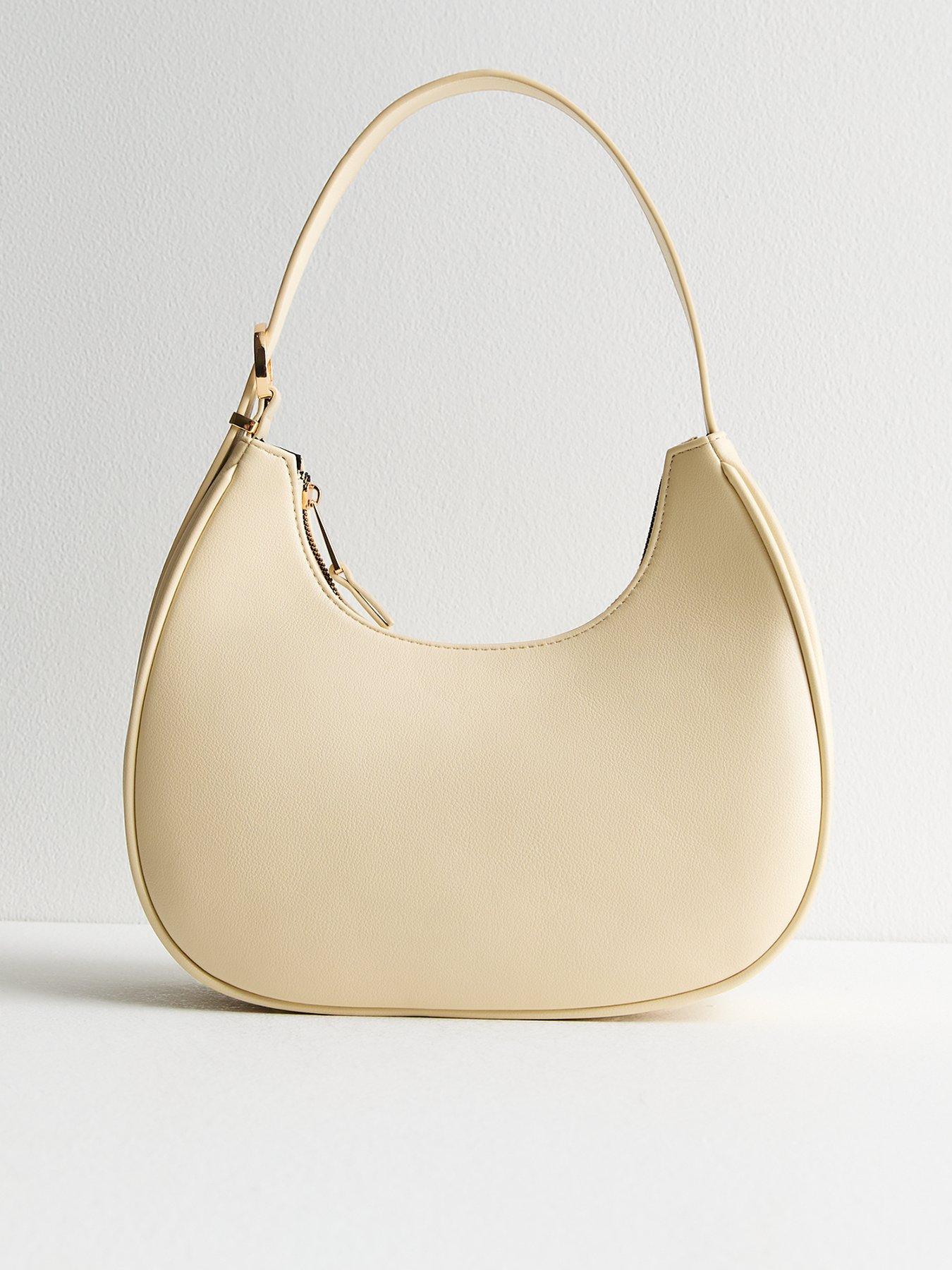 new-look-cream-buckled-shoulder-bag