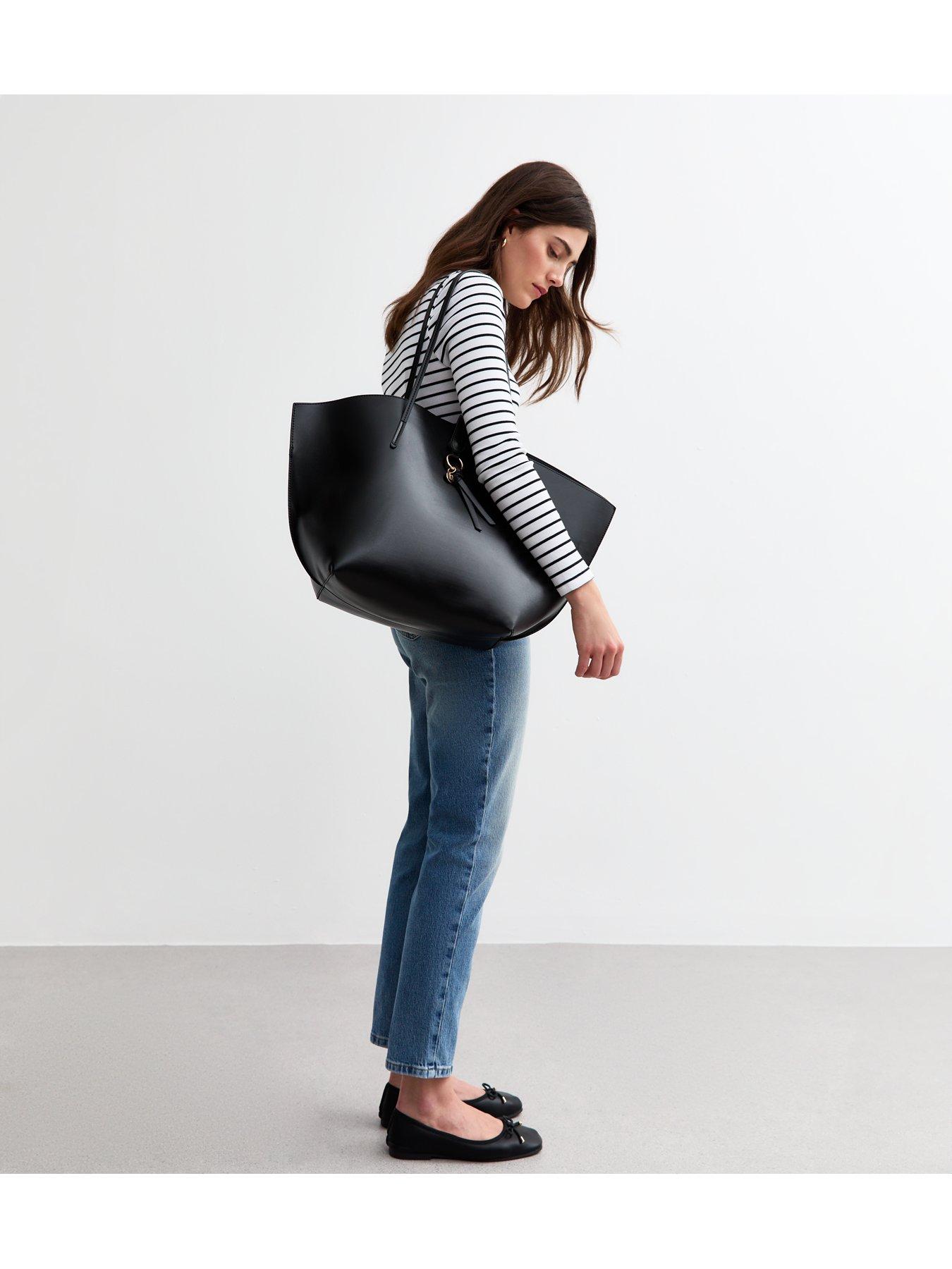 new-look-black-leather-look-tote-bagstillFront