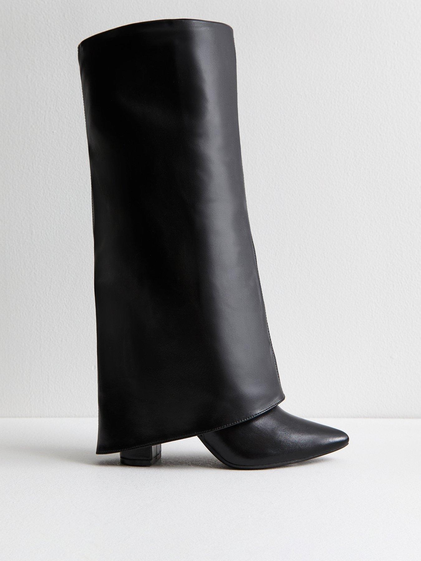 new-look-foldover-faux-leather-knee-high-boots-black