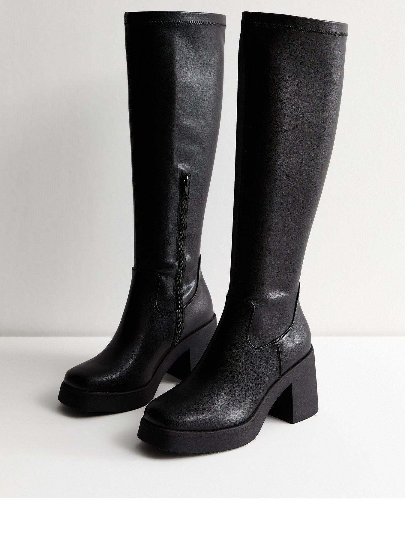 new-look-chunky-heel-leather-look-knee-high-boots-blackstillFront