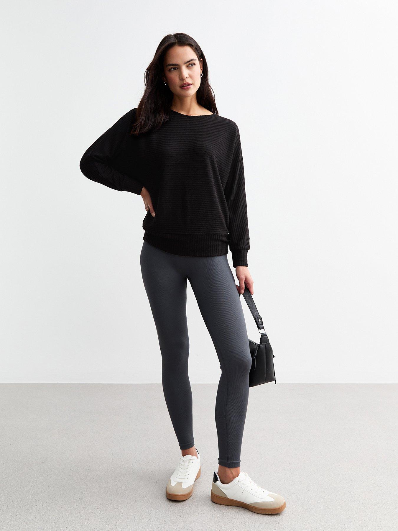 new-look-soft-touch-batwing-sleeve-top-blackback