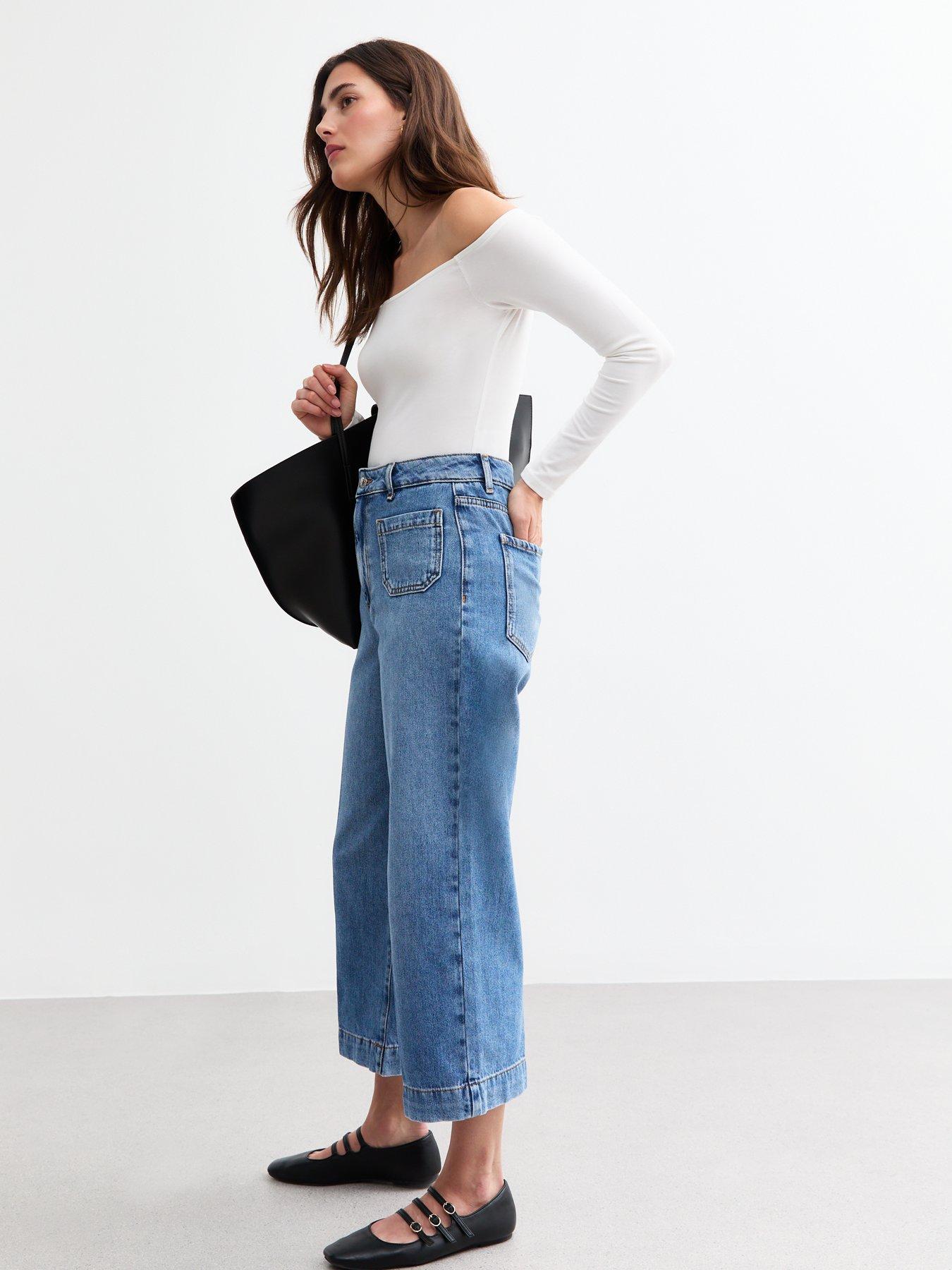 new-look-patch-pocket-crop-wide-leg-jeans-blueback