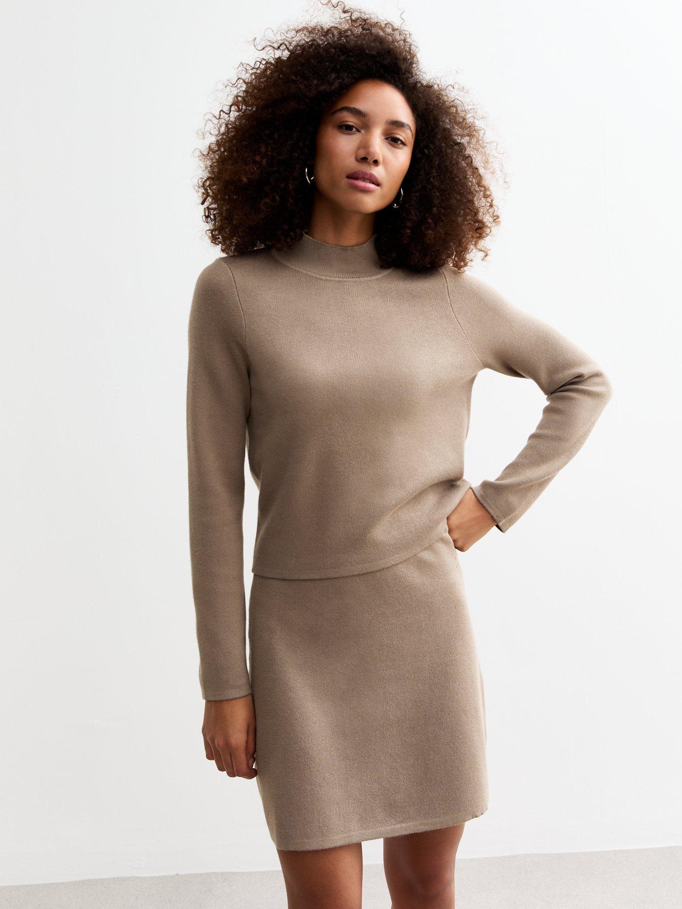 new-look-mink-compact-knit-high-neck-jumper-brown