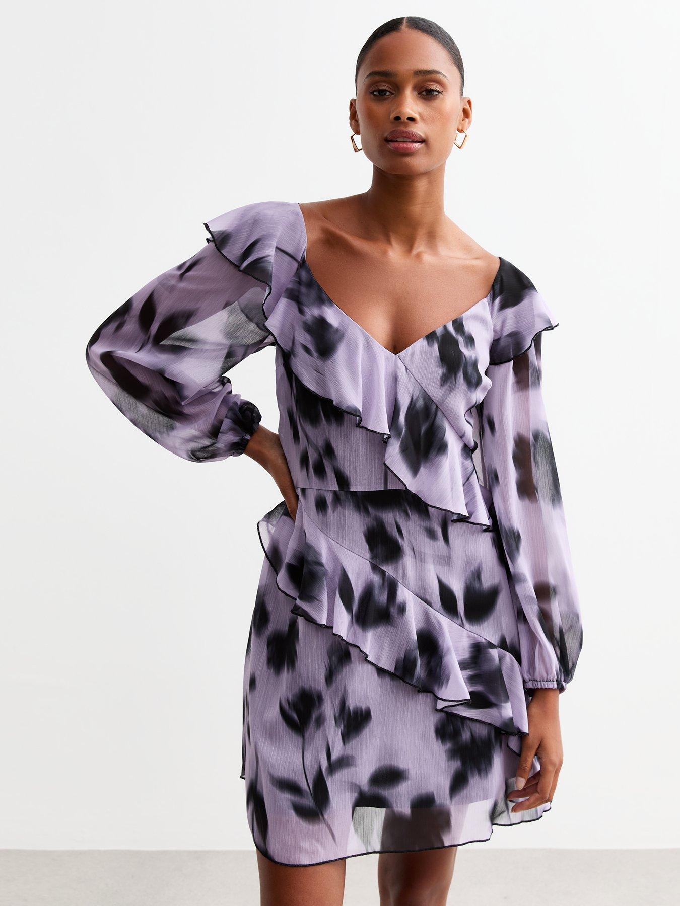 new-look-blur-floral-chiffon-mini-dress-purpleback