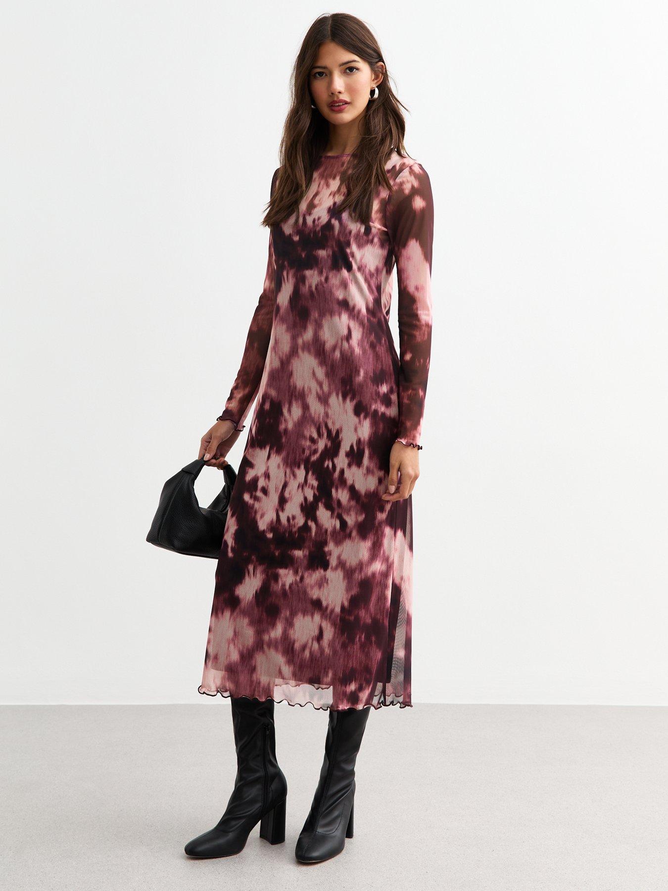 new-look-tie-dye-mesh-long-sleeve-midi-dress-pinkback