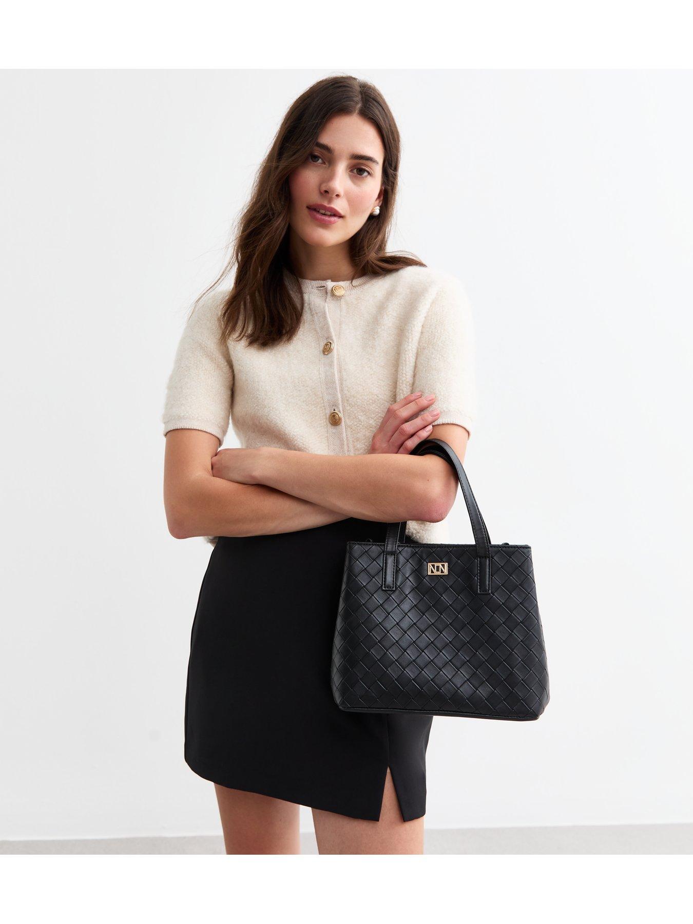 new-look-black-leather-look-woven-cross-body-bagstillFront