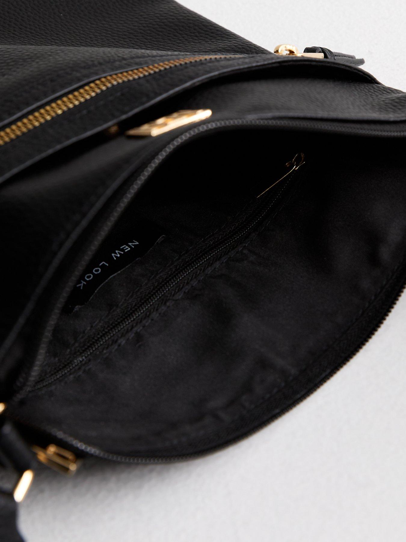 new-look-black-grain-leather-look-coin-purse-messenger-bagdetail