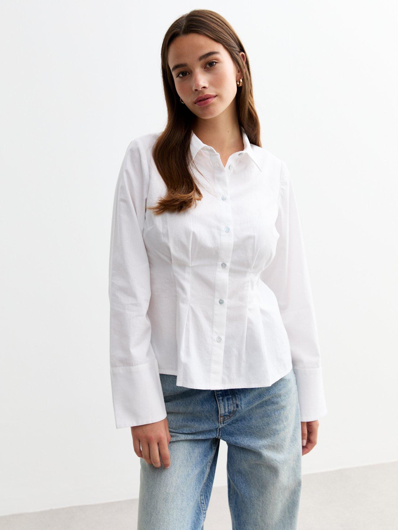 new-look-cotton-tailored-shirt-white