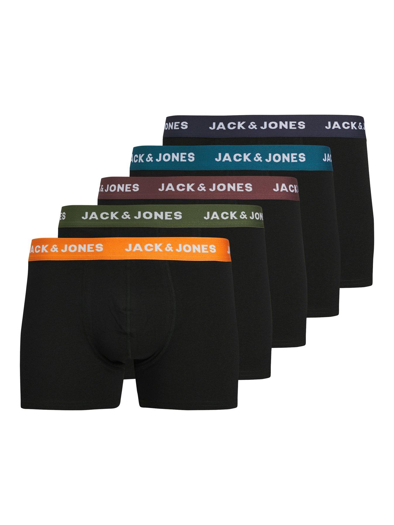 jack-jones-junior-boys-5-pack-oliver-solid-trunks-black