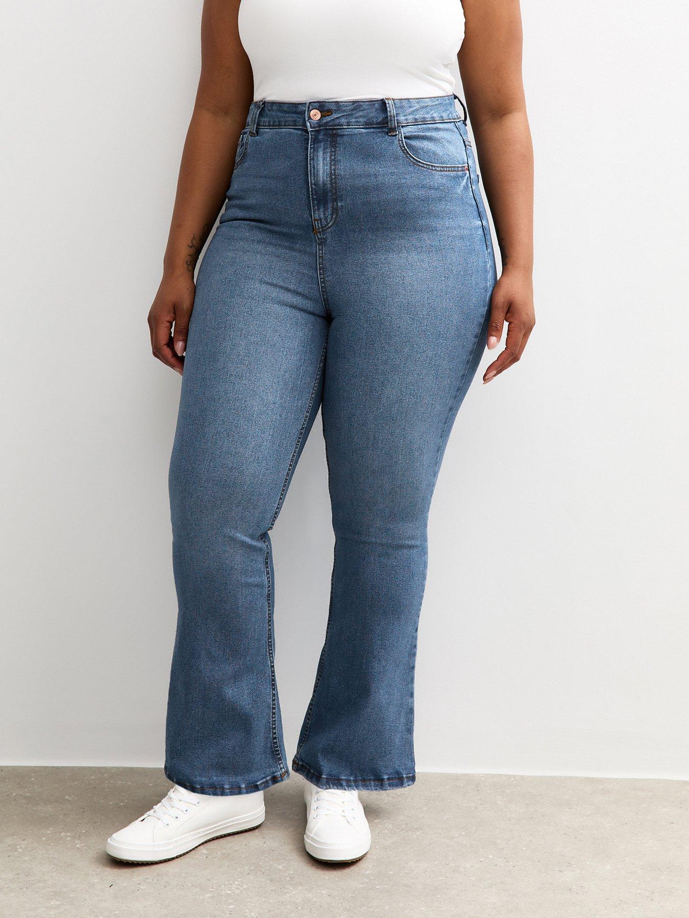 New Look Curves Blue Bootcut Jeans