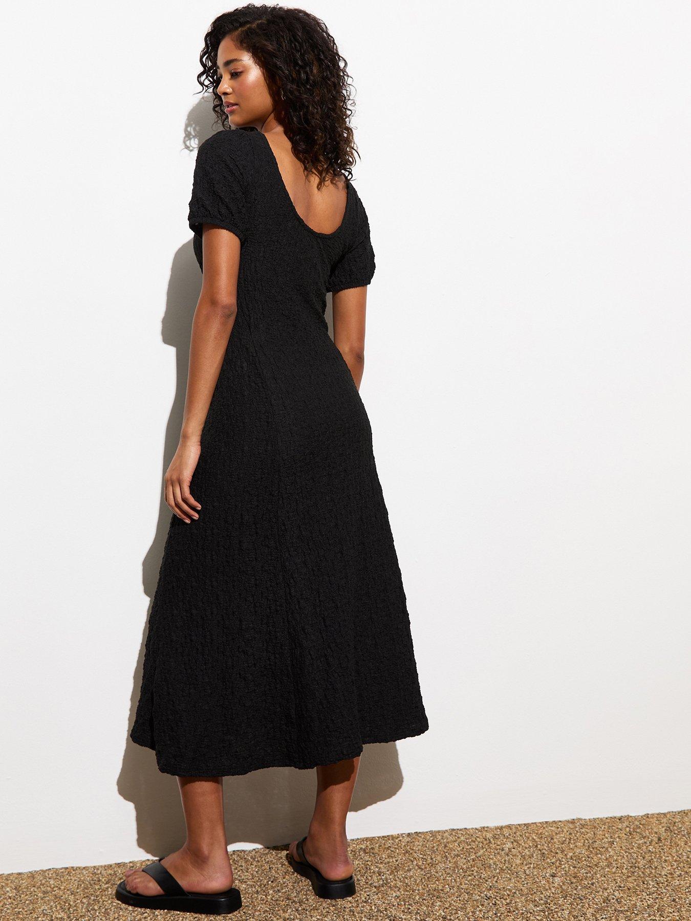 new-look-black-textured-low-back-midi-dressstillFront