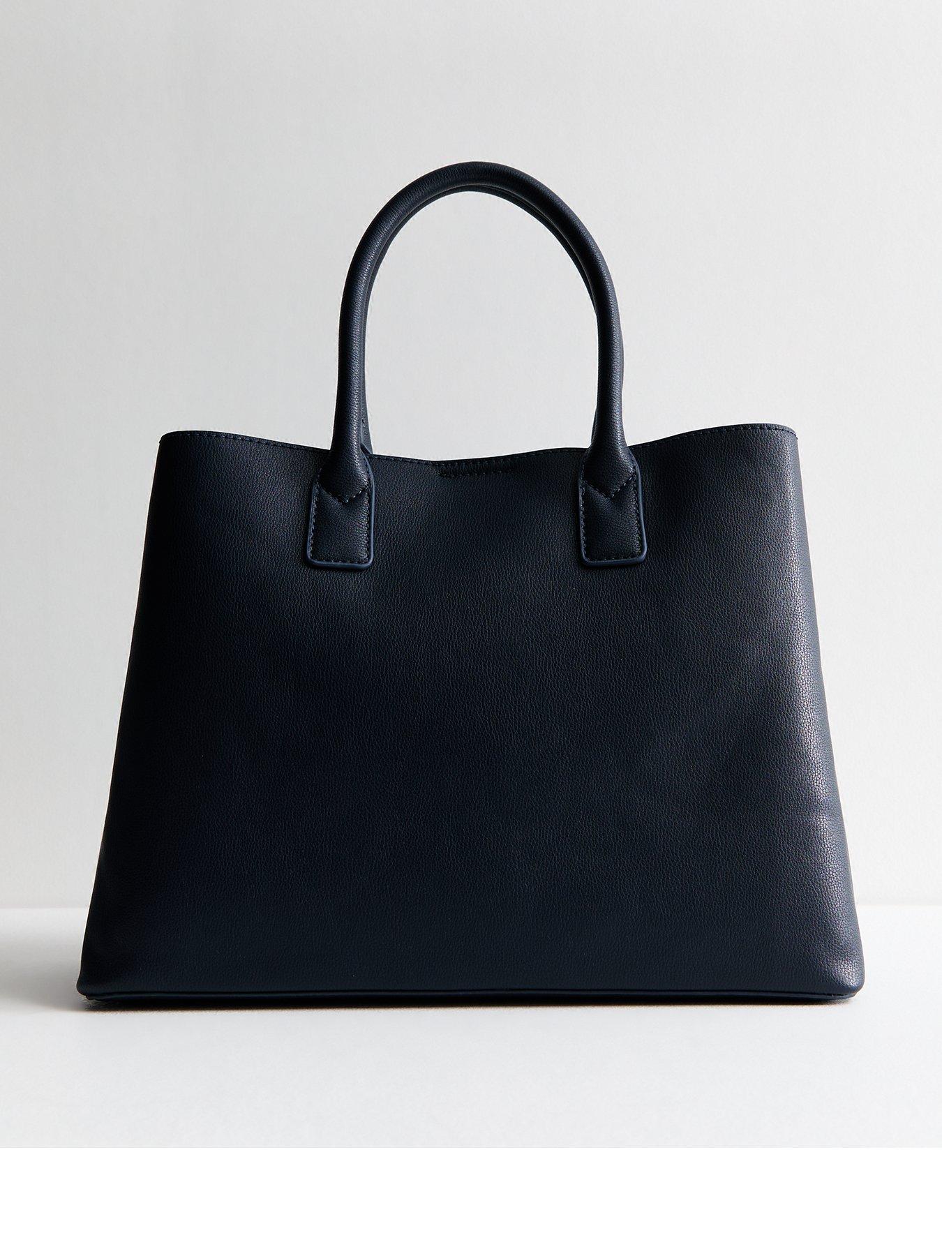 new-look-navy-triple-compartment-buckle-tote-bagback