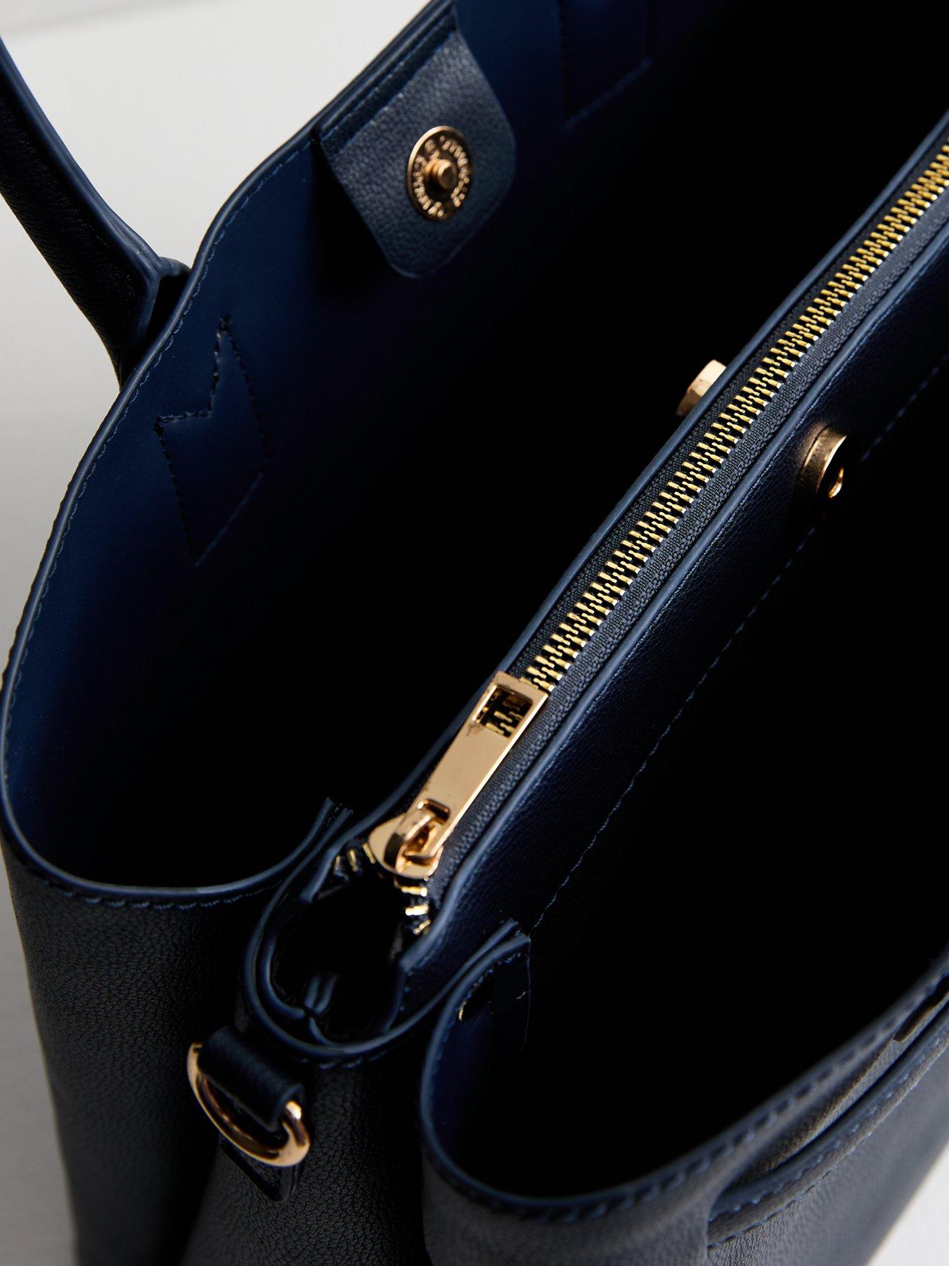 new-look-navy-triple-compartment-buckle-tote-bagdetail