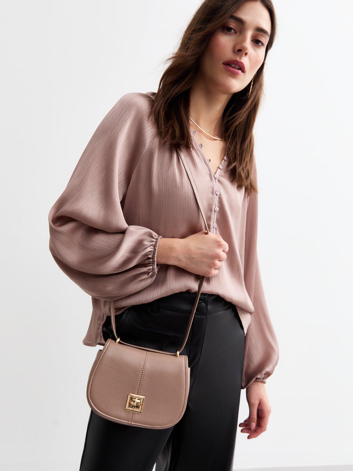 new-look-mink-leather-look-twist-lock-saddle-bagstillFront