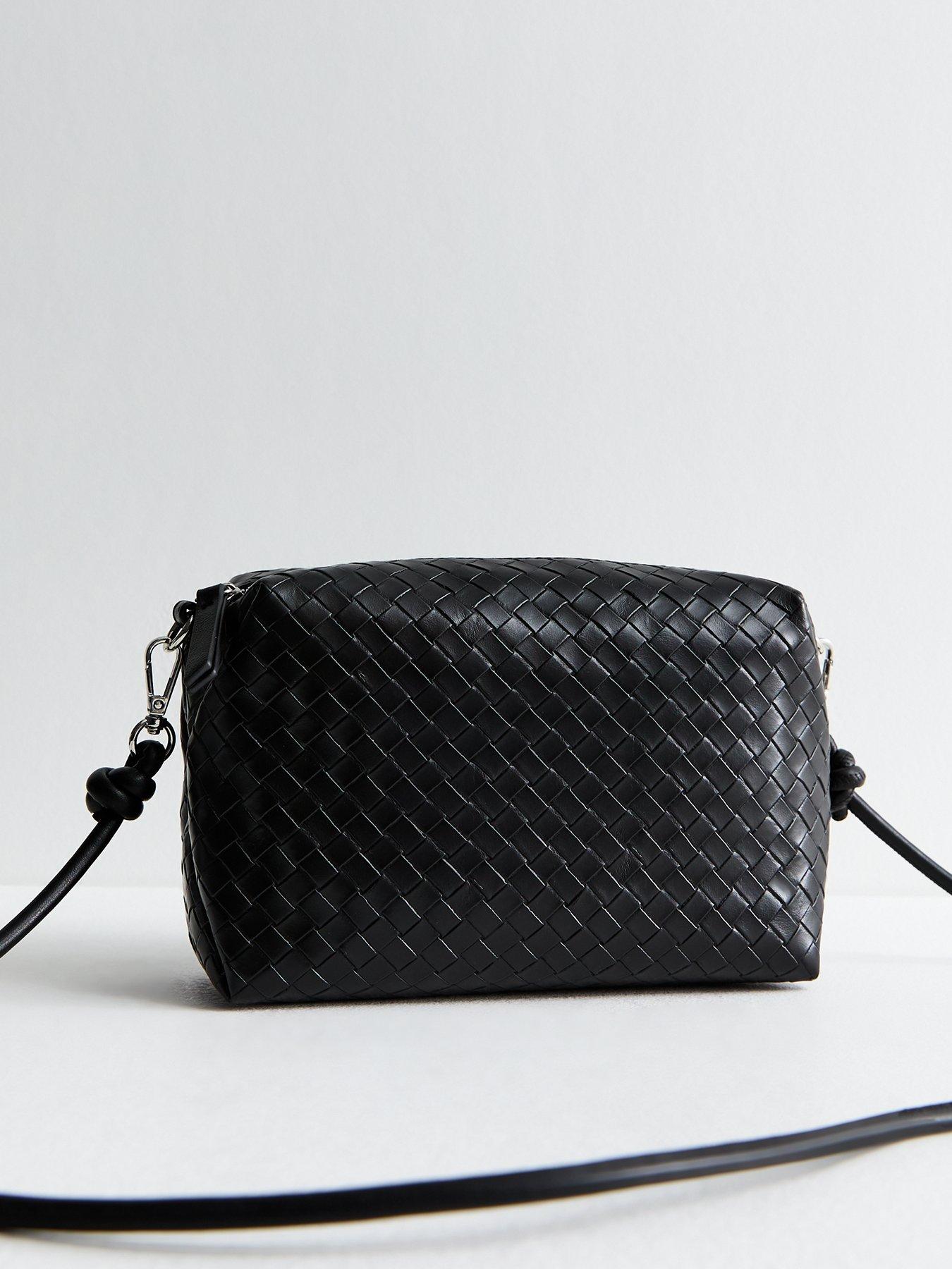 new-look-black-woven-leather-look-crossbody-bag