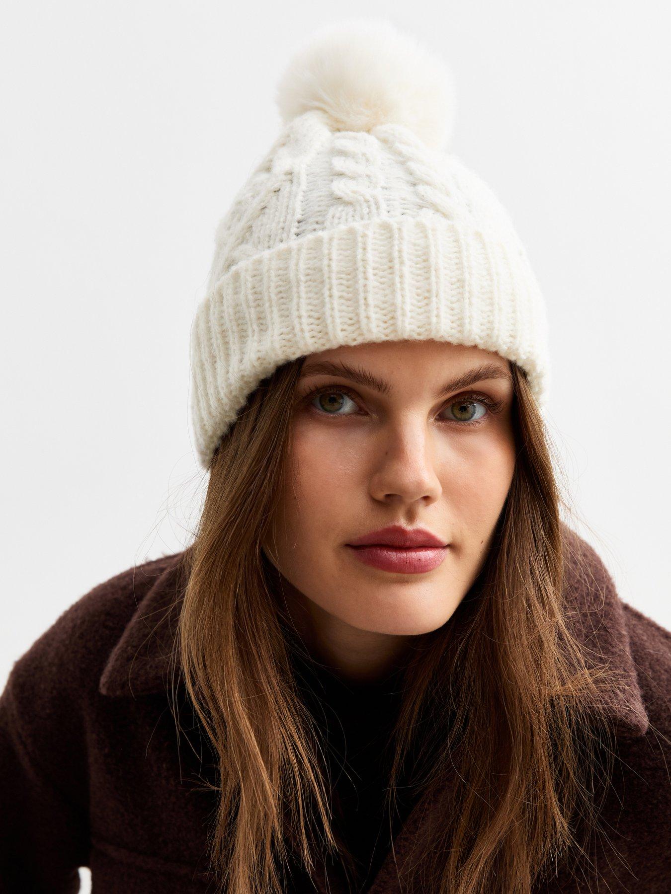 new-look-cream-faux-fur-pom-pom-bobble-hatstillFront