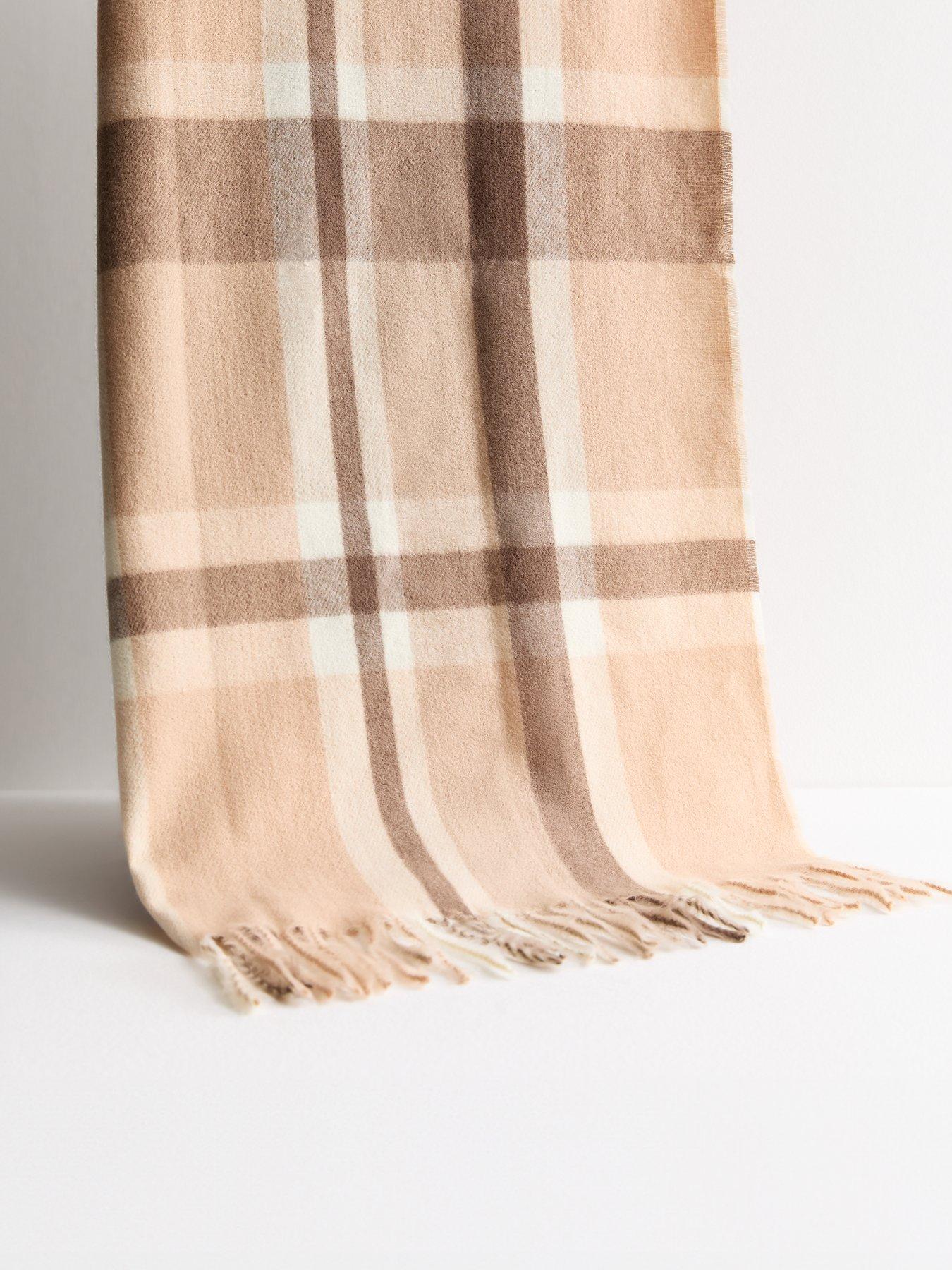 new-look-brown-checkered-scarf