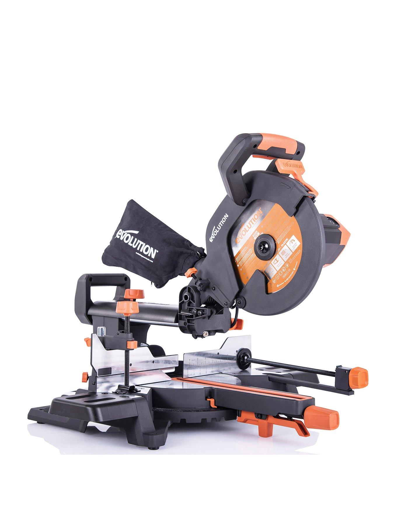 Evolution R255SMS 255mm Multi Material Sliding Mitre Saw Very Ireland