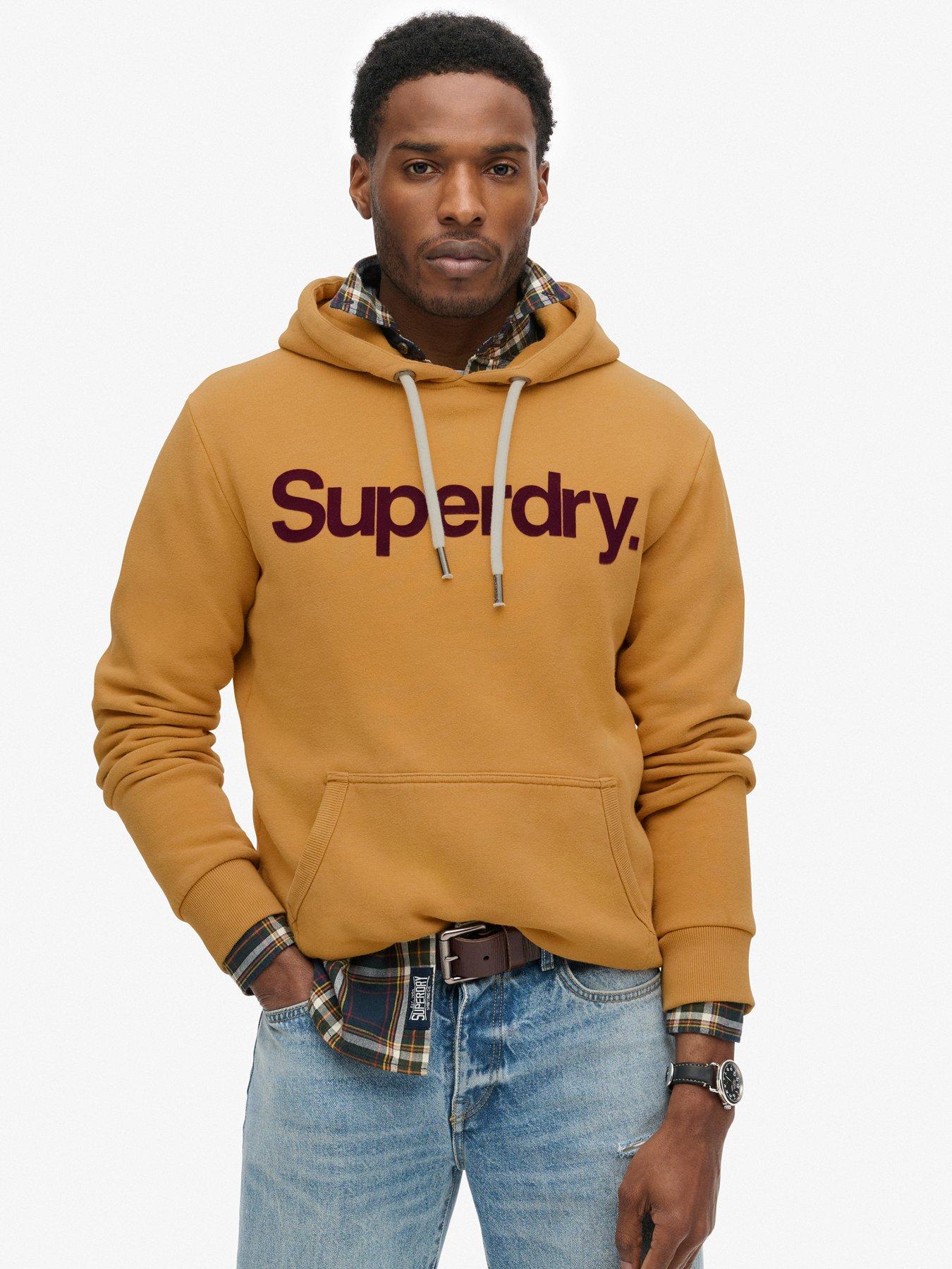 superdry-superdry-classic-core-logo-hoodie-yellowfront