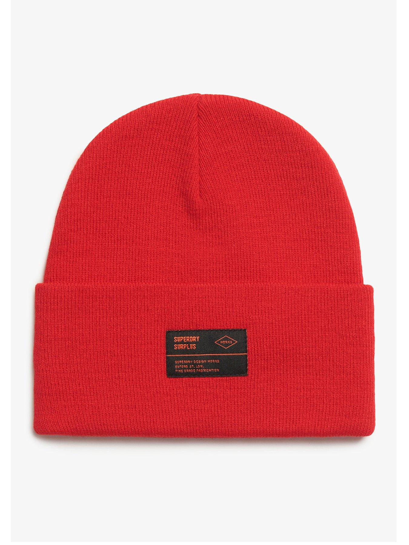 superdry-superdry-surplus-knitted-beanie-hat-red