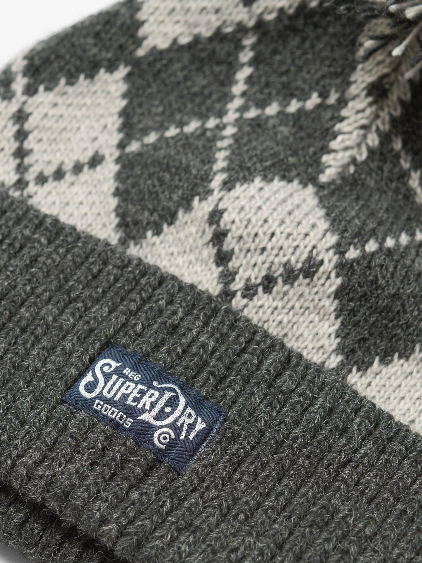 superdry-argyle-knitted-bobble-beanie-hat-greyback