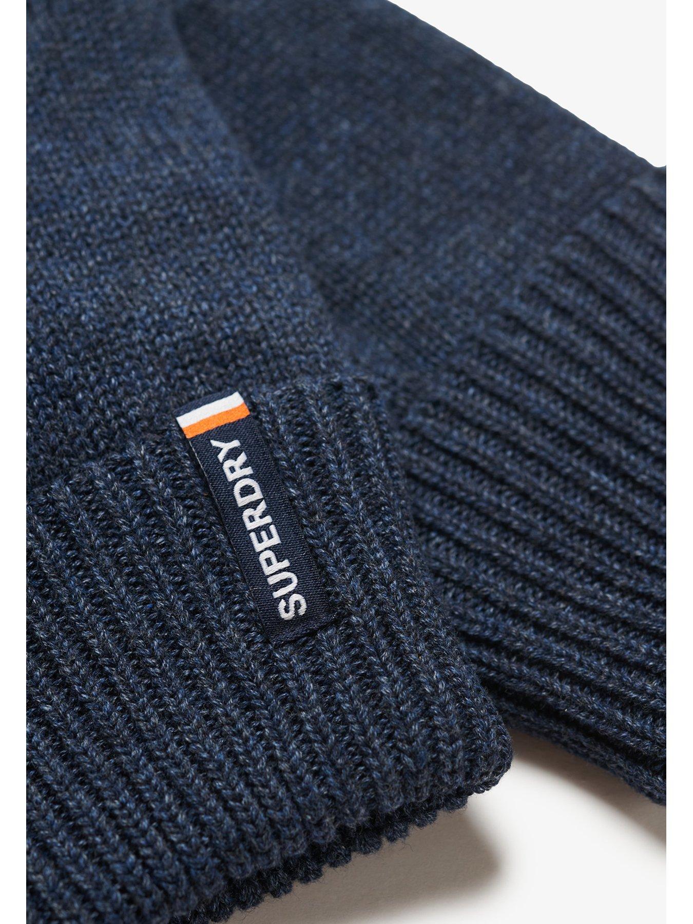 superdry-superdry-essential-logo-knitted-gloves-navyoutfit