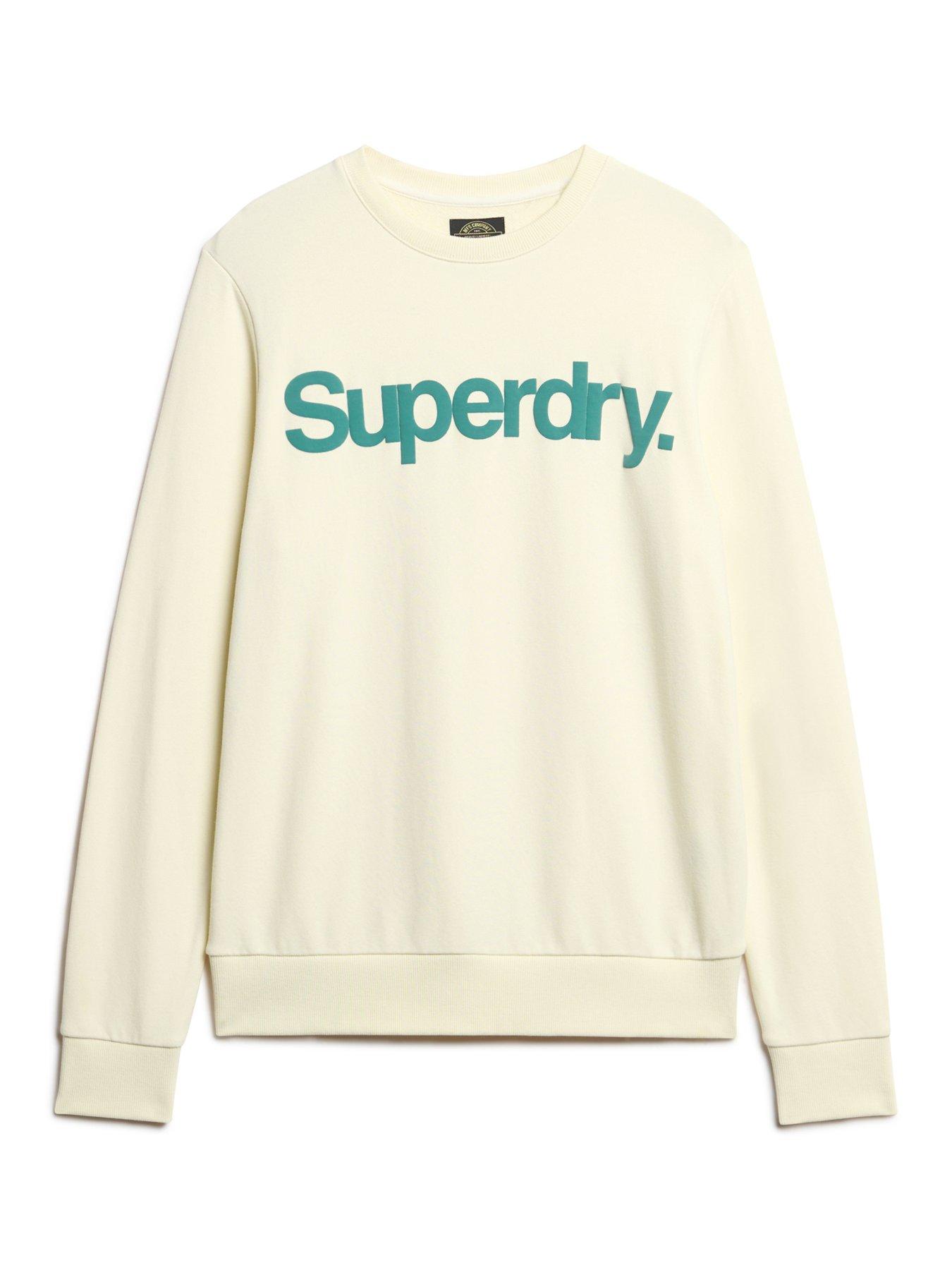 superdry-classic-core-logo-crew-sweat-top-creamdetail