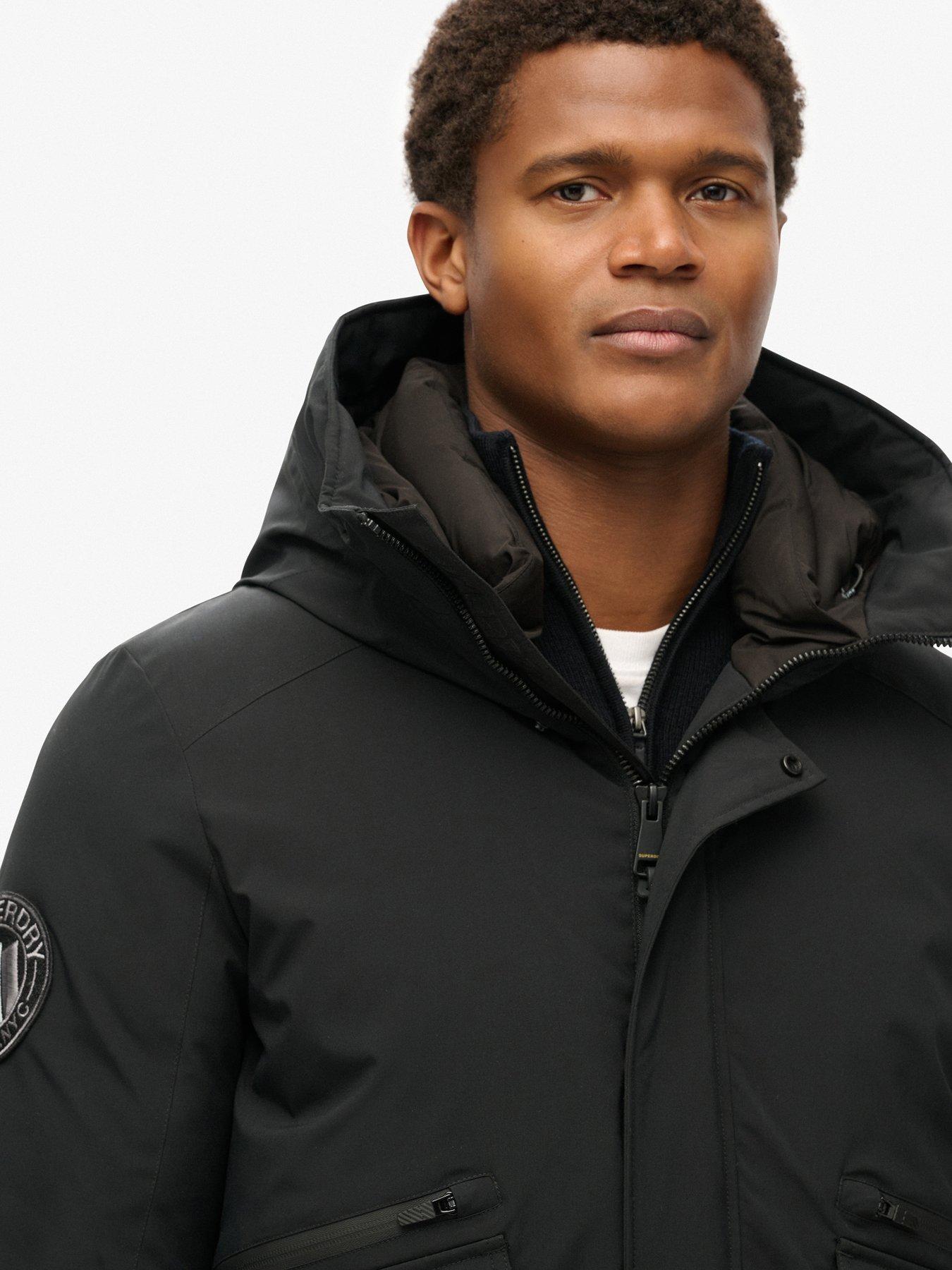 Image 4 of 6 of Superdry Superdry City Padded Bomber Jacket - Black