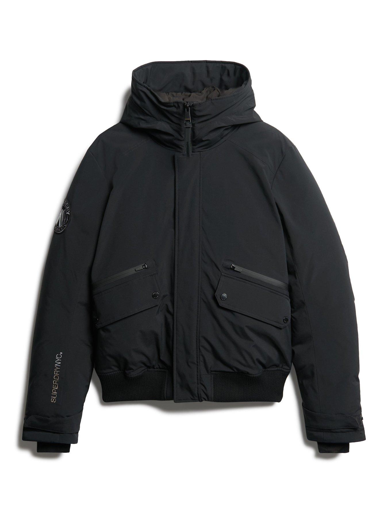 Image 6 of 6 of Superdry Superdry City Padded Bomber Jacket - Black