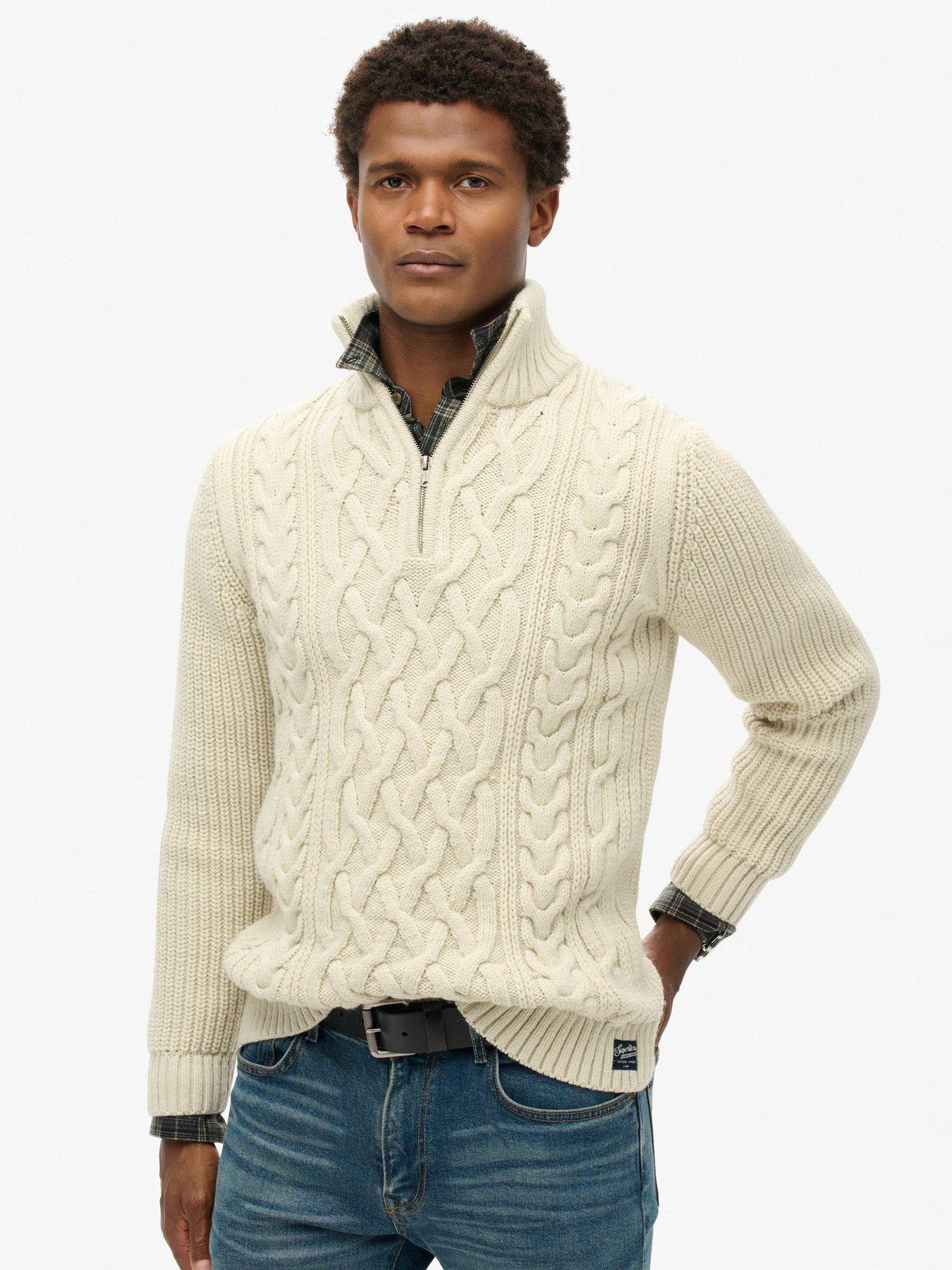 superdry-jacob-cable-half-zip-knitted-jumper-cream