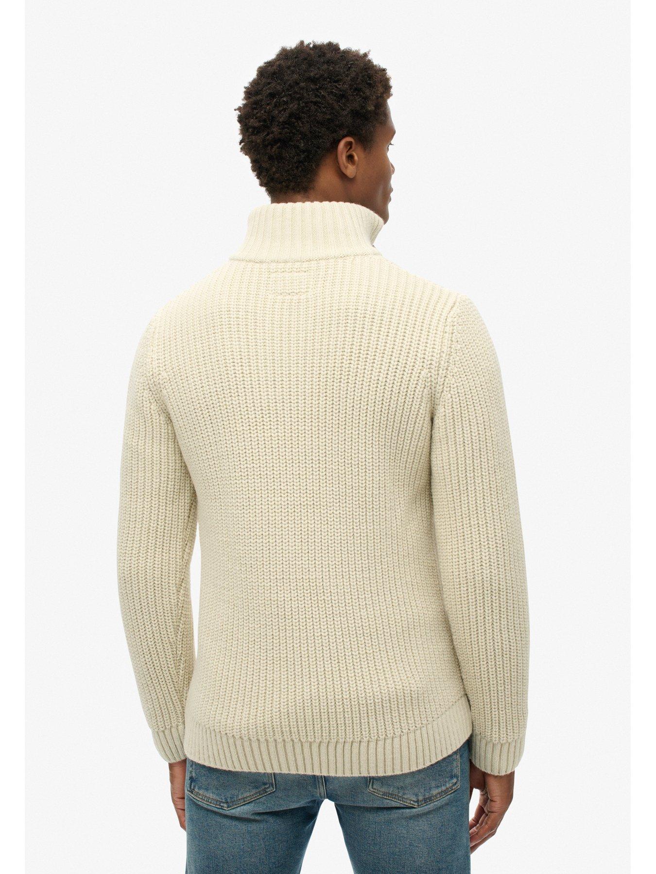 superdry-superdry-jacob-cable-half-zip-knitted-jumper-creamstillFront