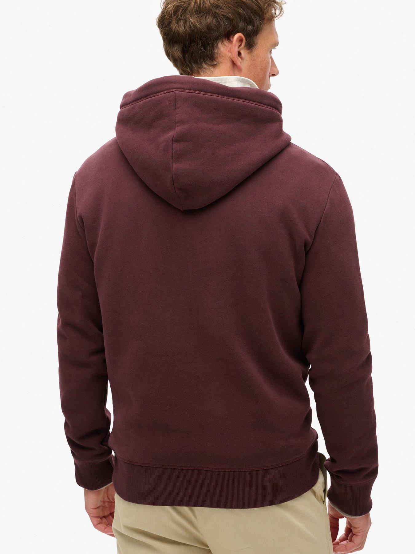 superdry-essential-logo-hoodie-dark-redstillFront