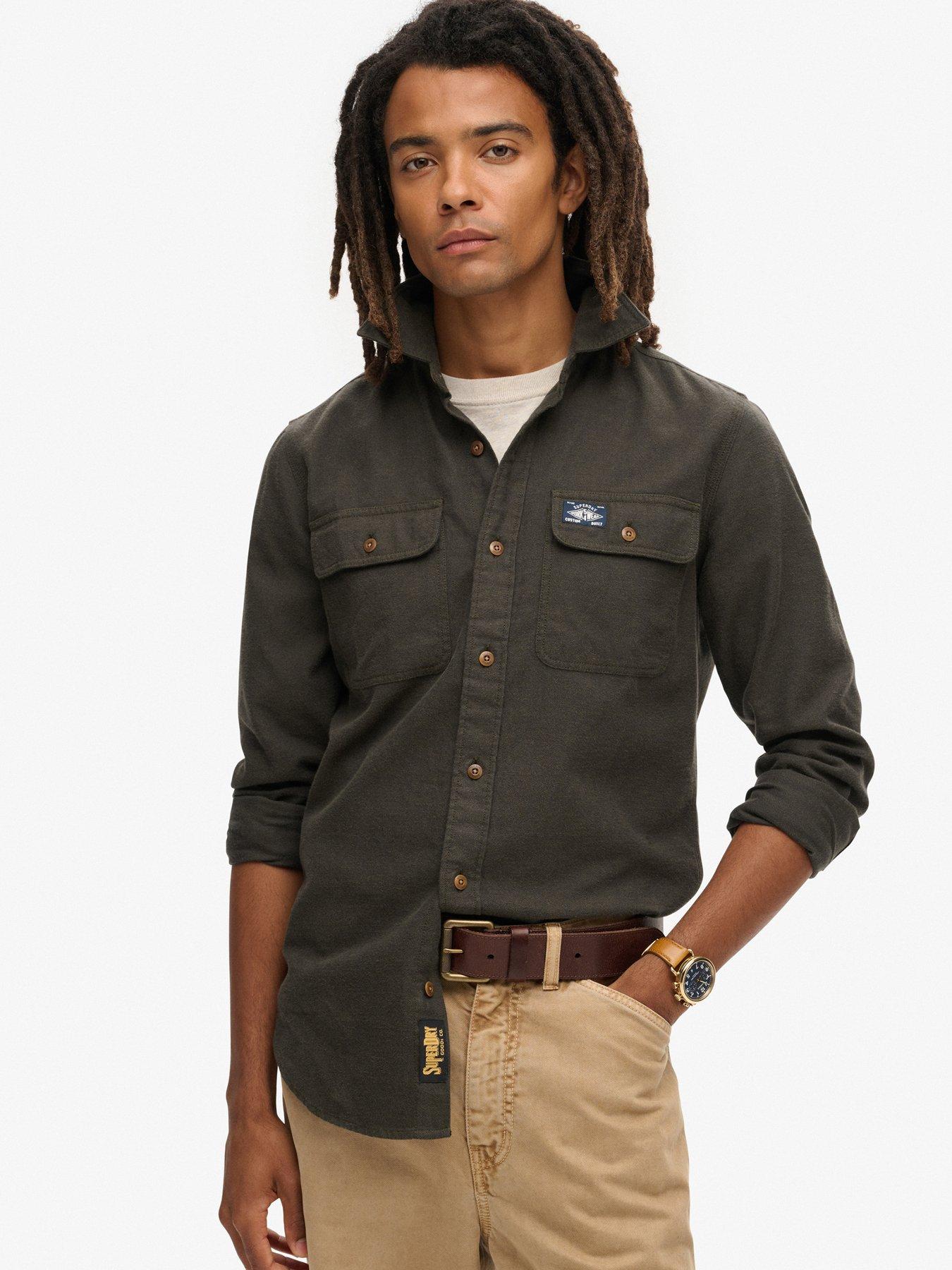 undefined Trailsman Relaxed Fit Flannel Shirt - Dark Green