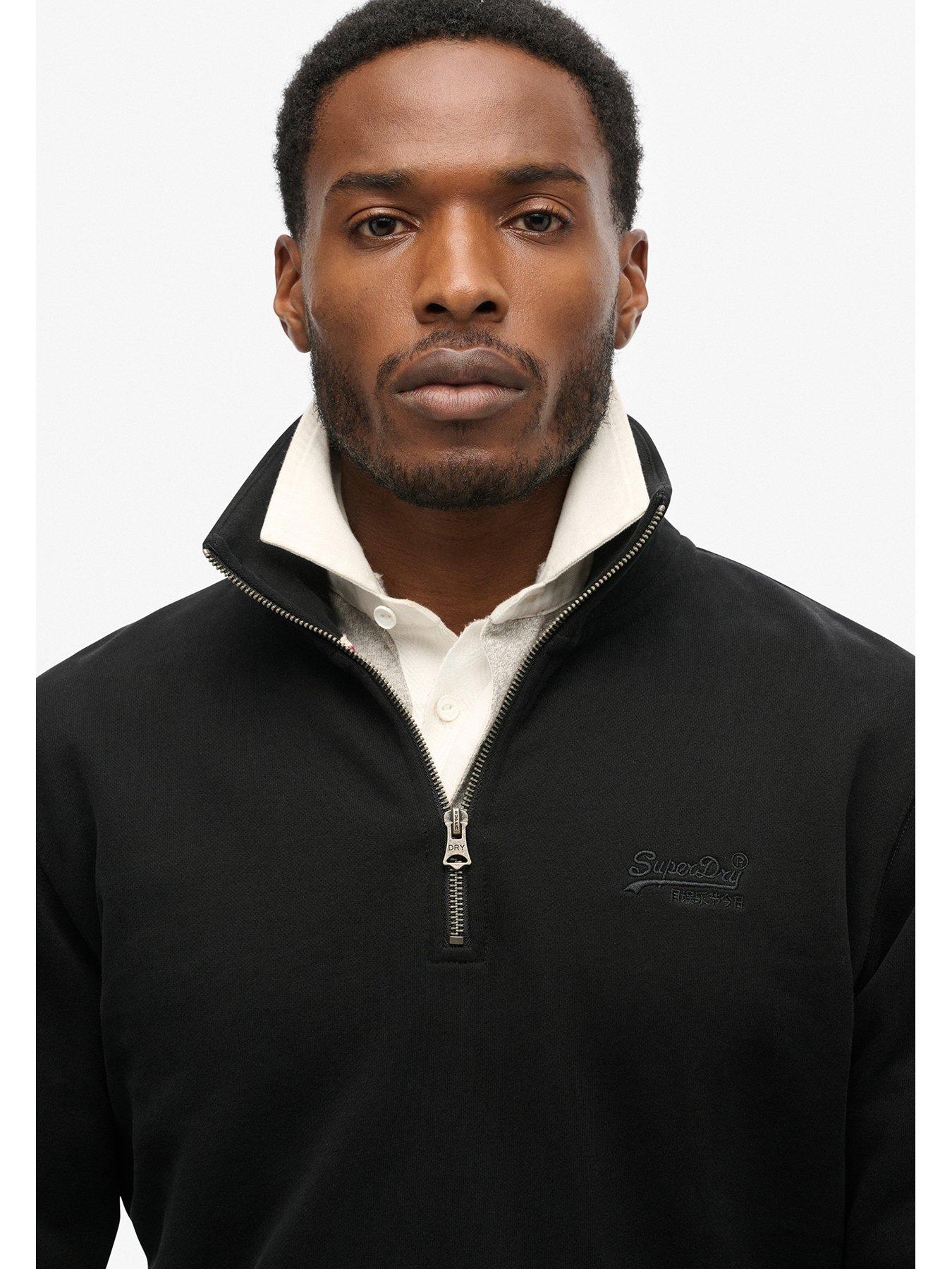 superdry-superdry-essential-logo-14-zip-sweat-top-blackoutfit