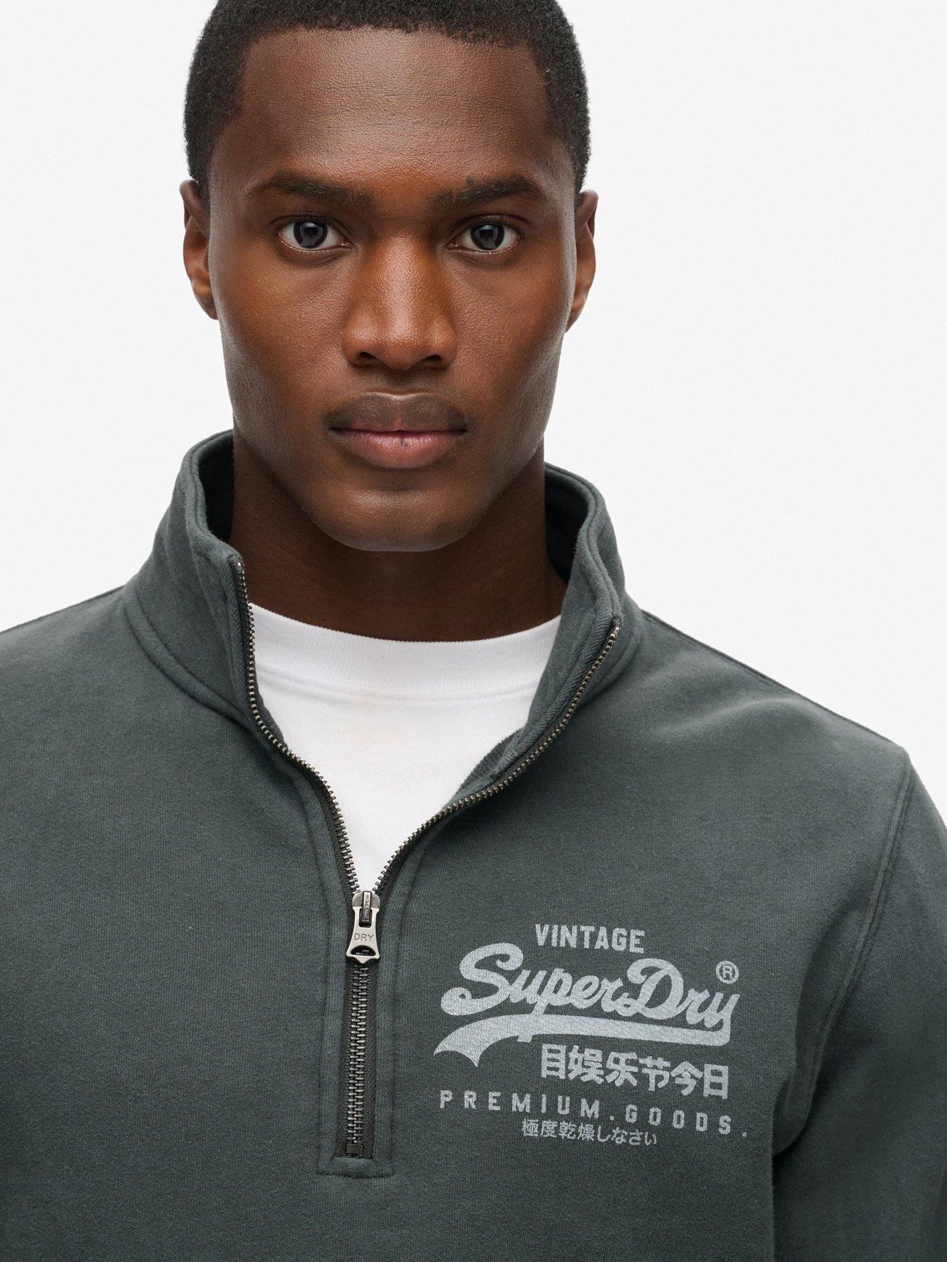 superdry-classic-vintage-logo-14-zip-sweat-top-dark-greyoutfit