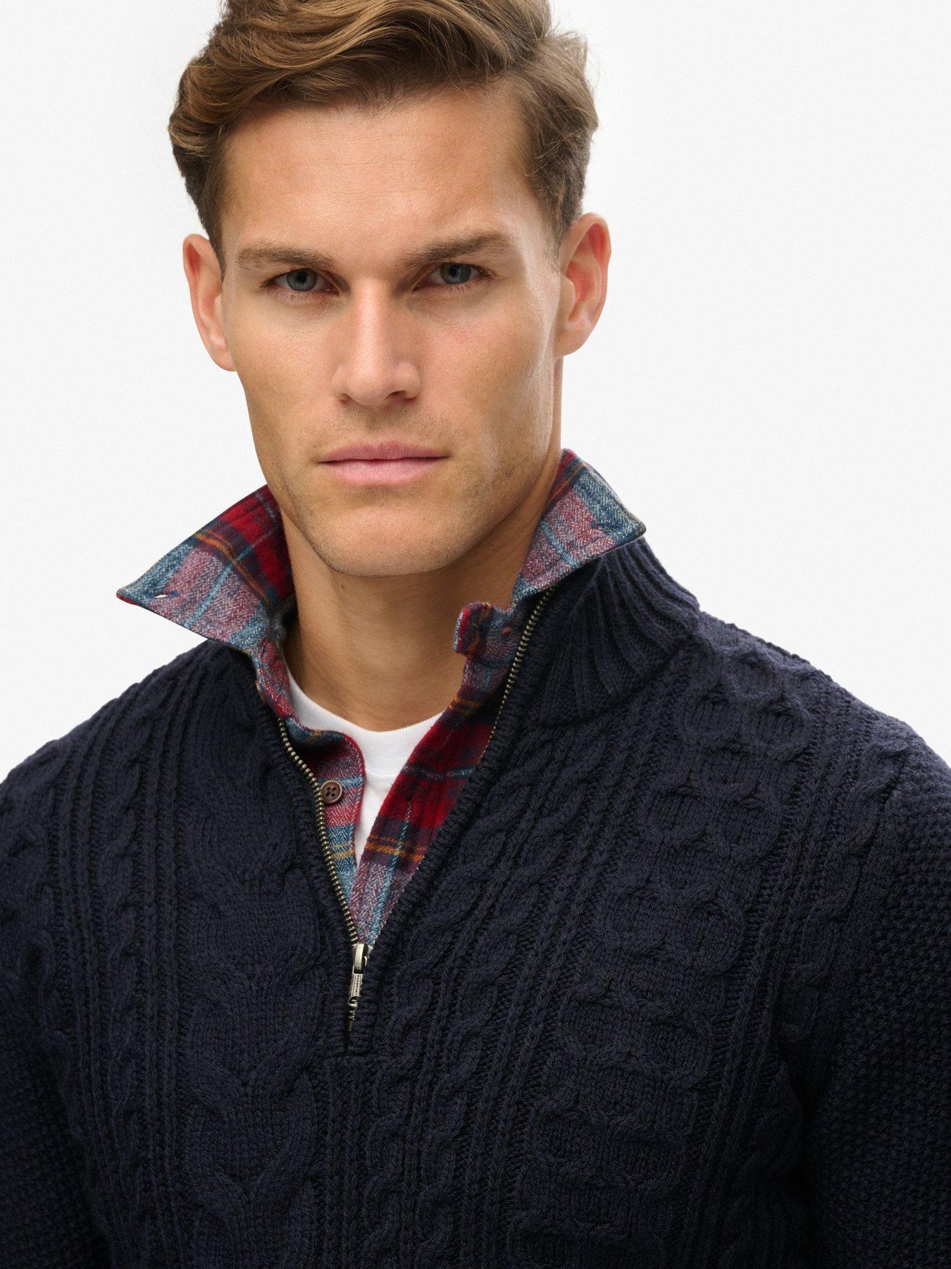 superdry-superdry-jacob-cable-half-zip-knitted-jumper-navyoutfit