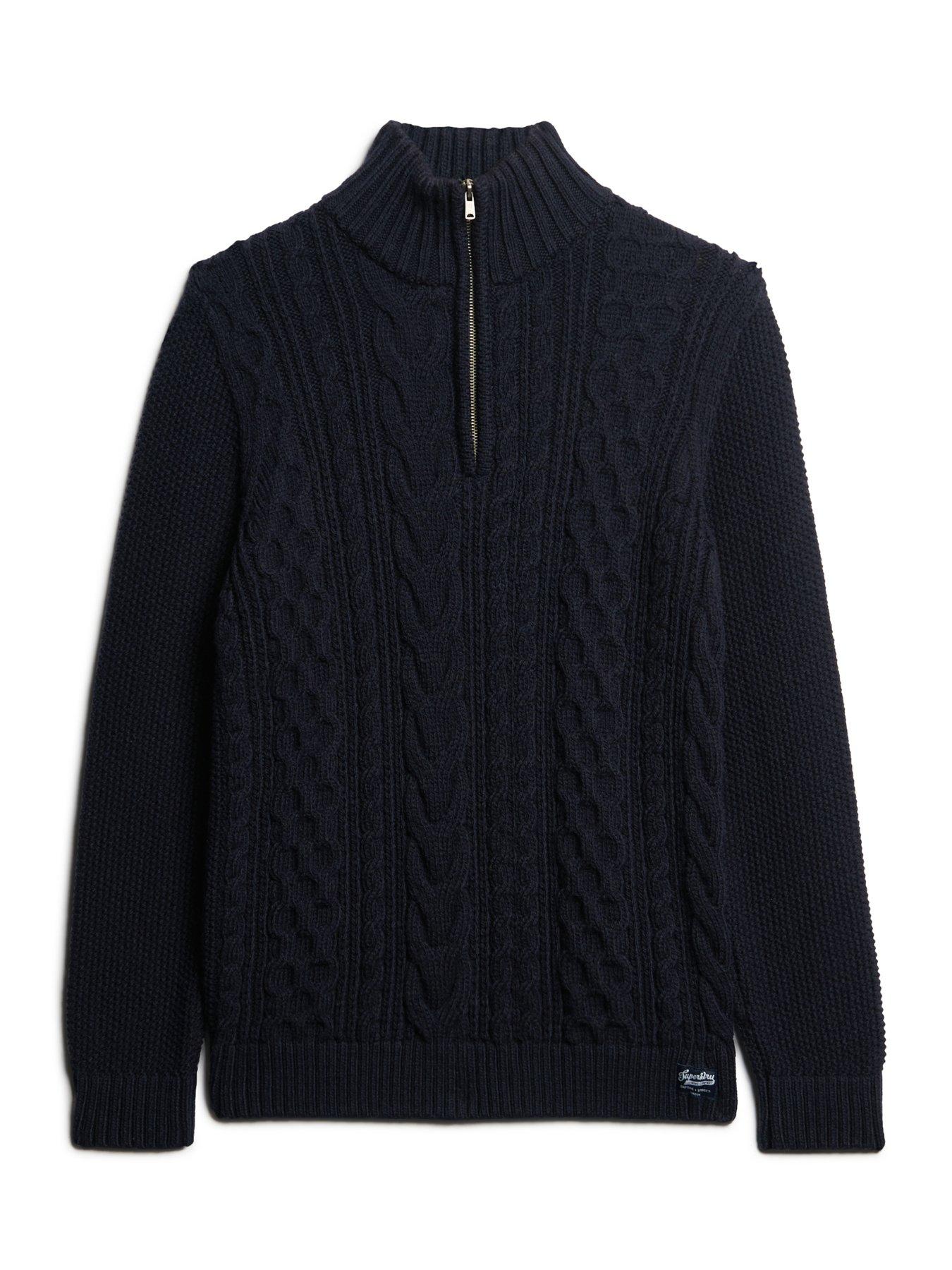 superdry-superdry-jacob-cable-half-zip-knitted-jumper-navydetail