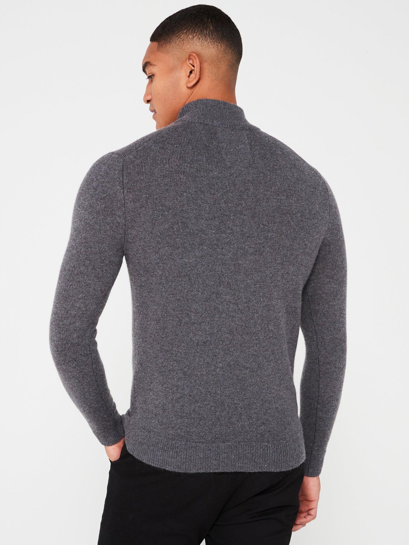 superdry-superdry-essential-henley-half-zip-knitted-jumper-greystillFront