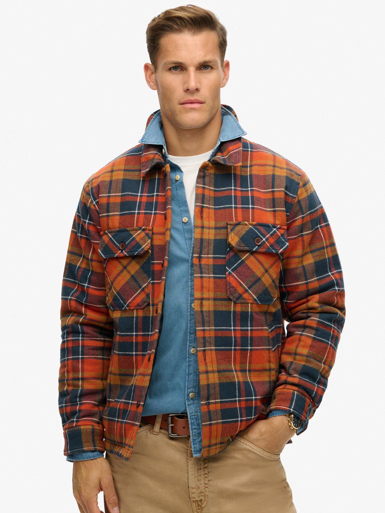 undefined Superdry Surplus Flannel Check Quilted Shacket - Multi