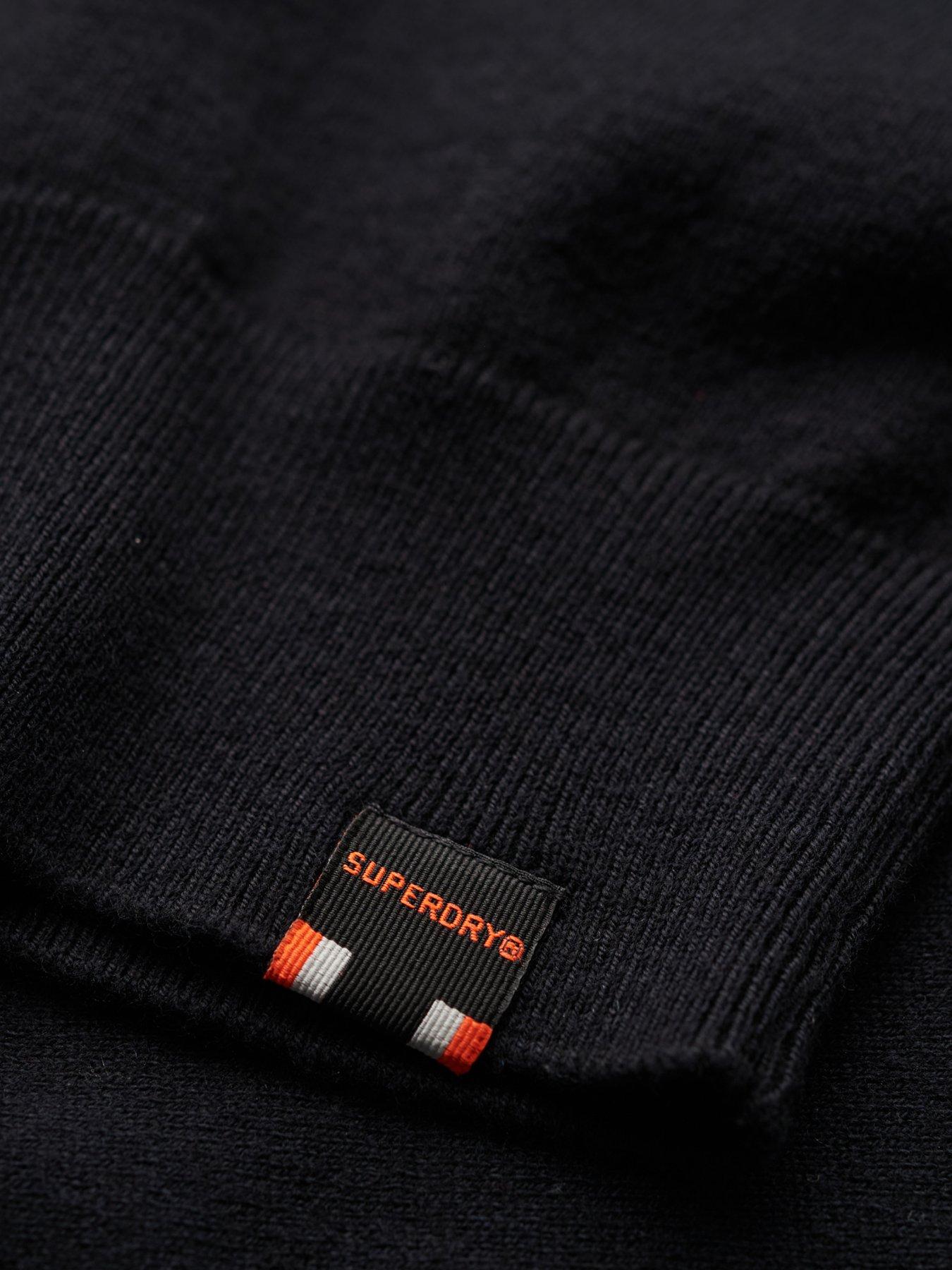 Image 6 of 6 of Superdry Essential Cashmere Blend Knitted Jumper - Black
