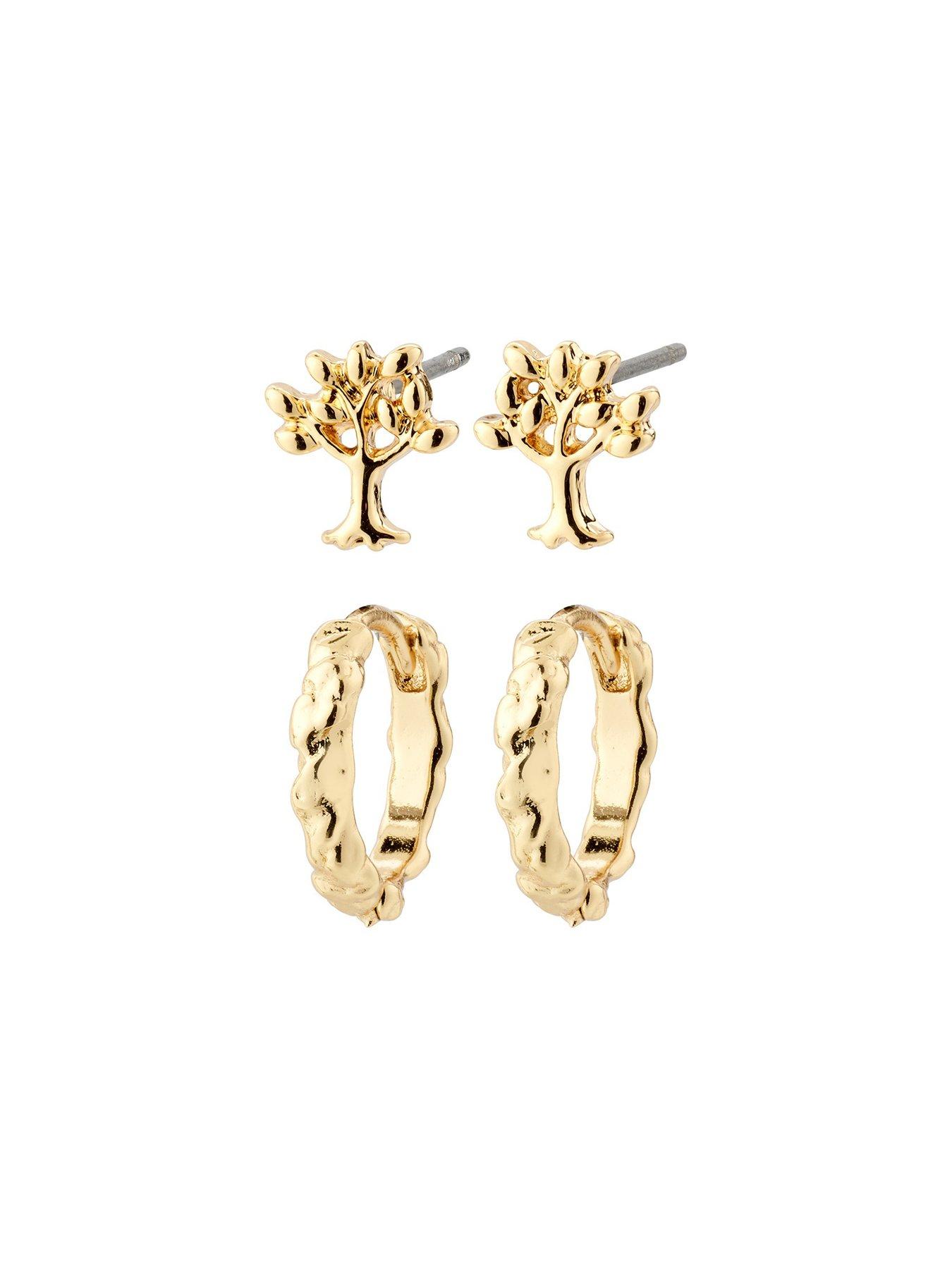 pilgrim-pipernbspgift-set-earrings-2-in-1-set-gold-platedoutfit