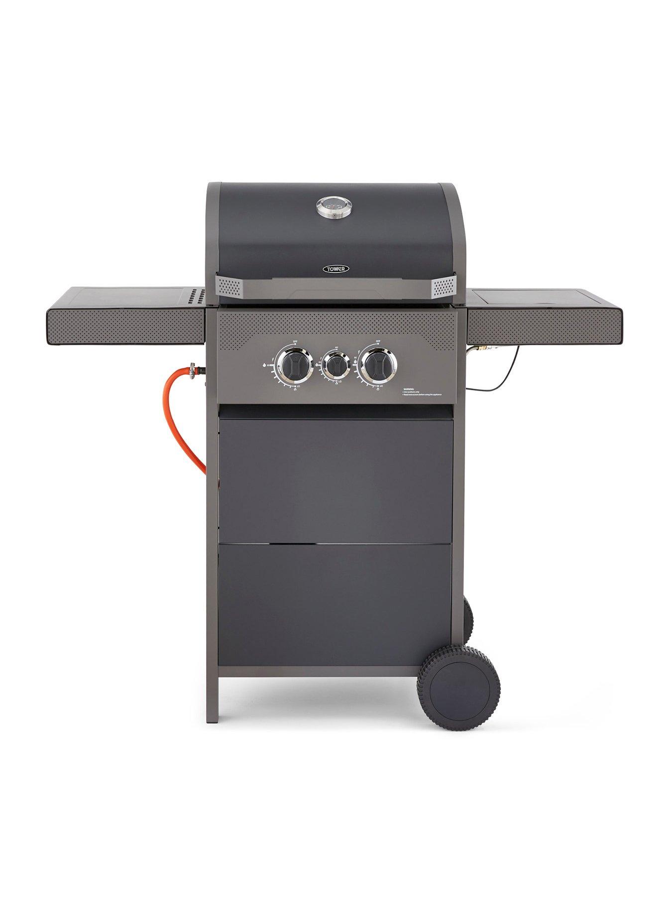 Image of Tower Tower Stealth 2000 2-Burner BBQ with Side Burner