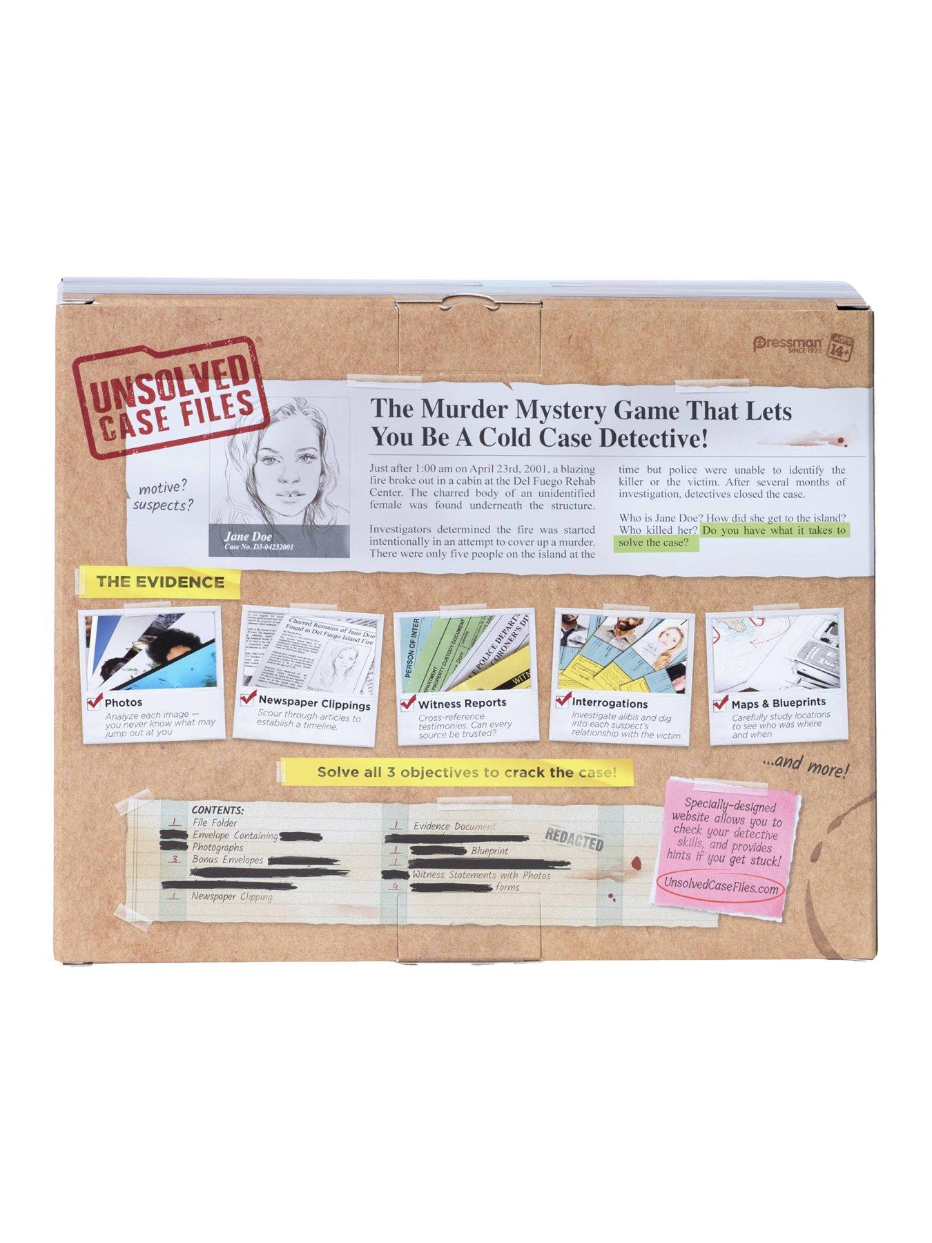 Image 3 of 6 of Goliath Games Unsolved Case Files: Jane Doe