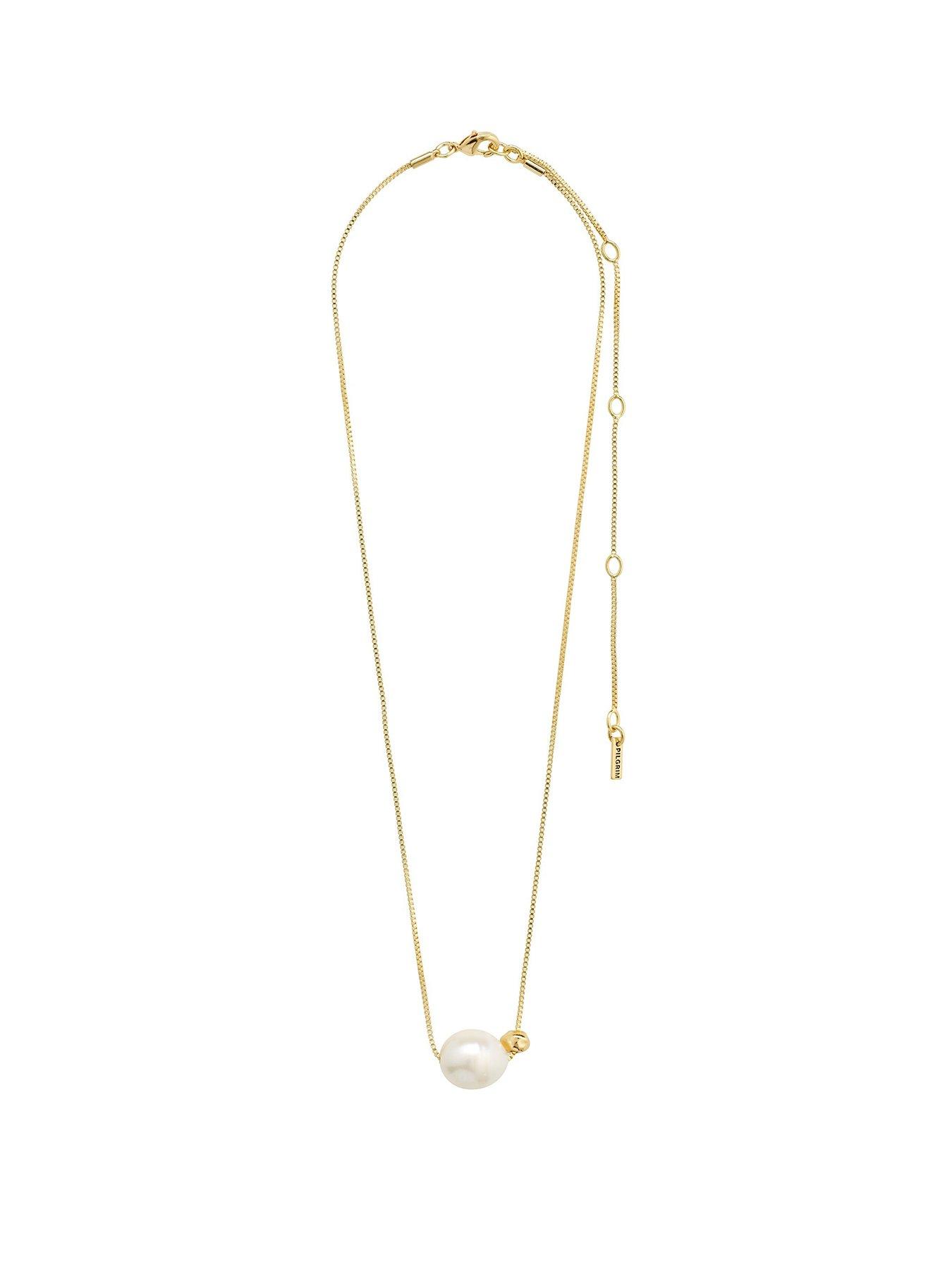 pilgrim-trustnbsppearl-necklace-gold-platedfront