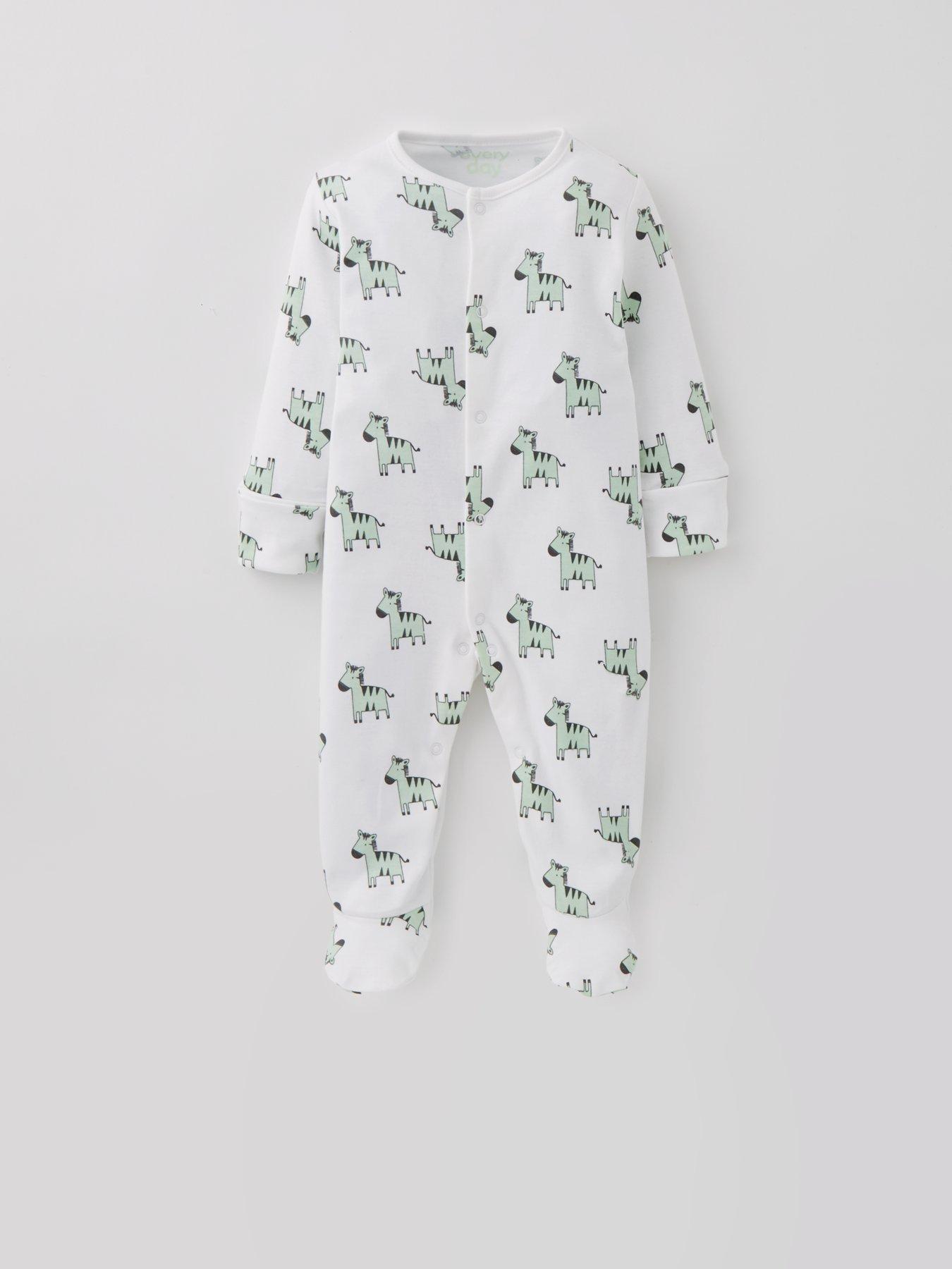 everyday-baby-unisex-3-pack-multi-print-sleepsuitsdetail