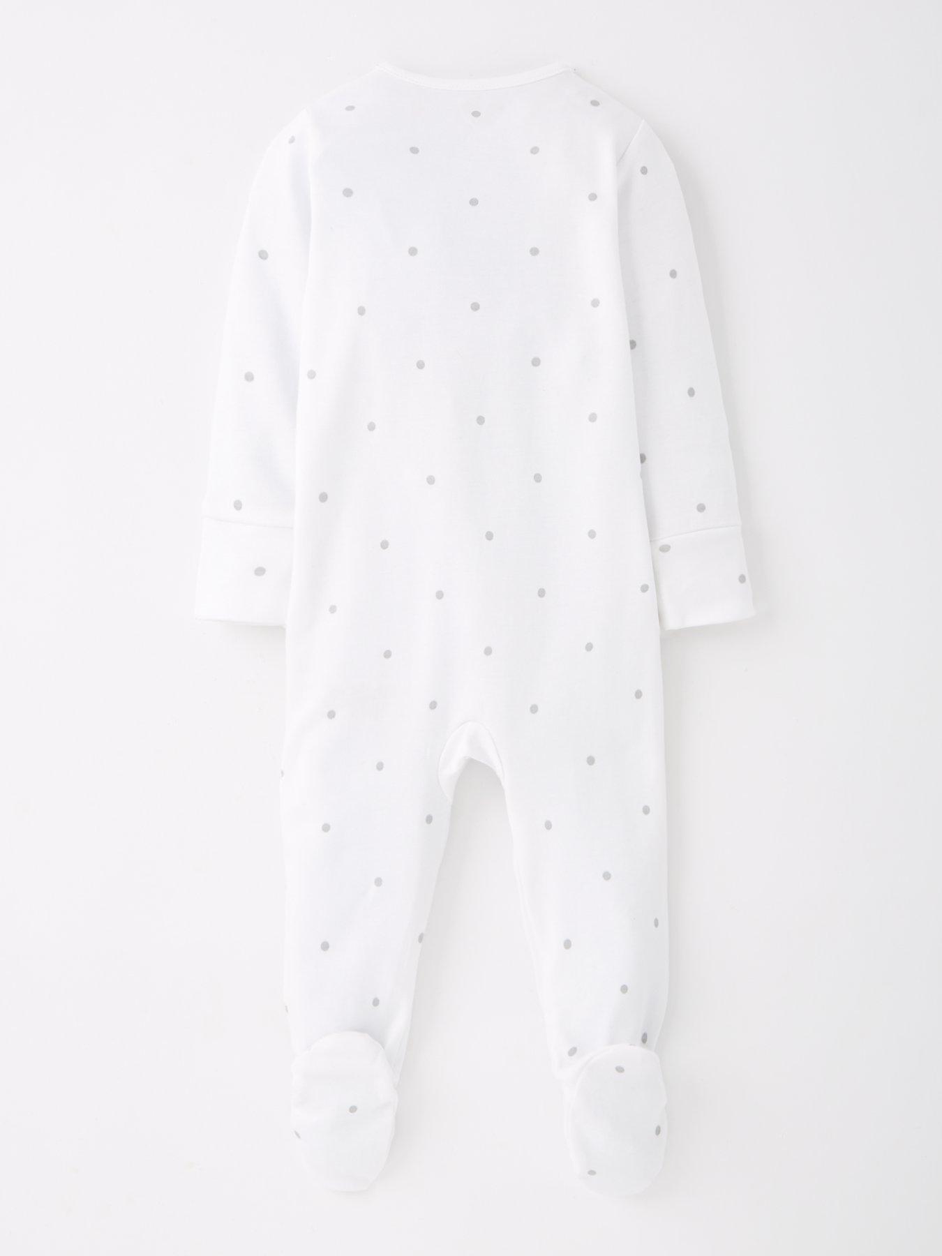 Image 2 of 4 of Mini V by Very Baby Unisex Daddy's Little Dream Sleepsuit - White